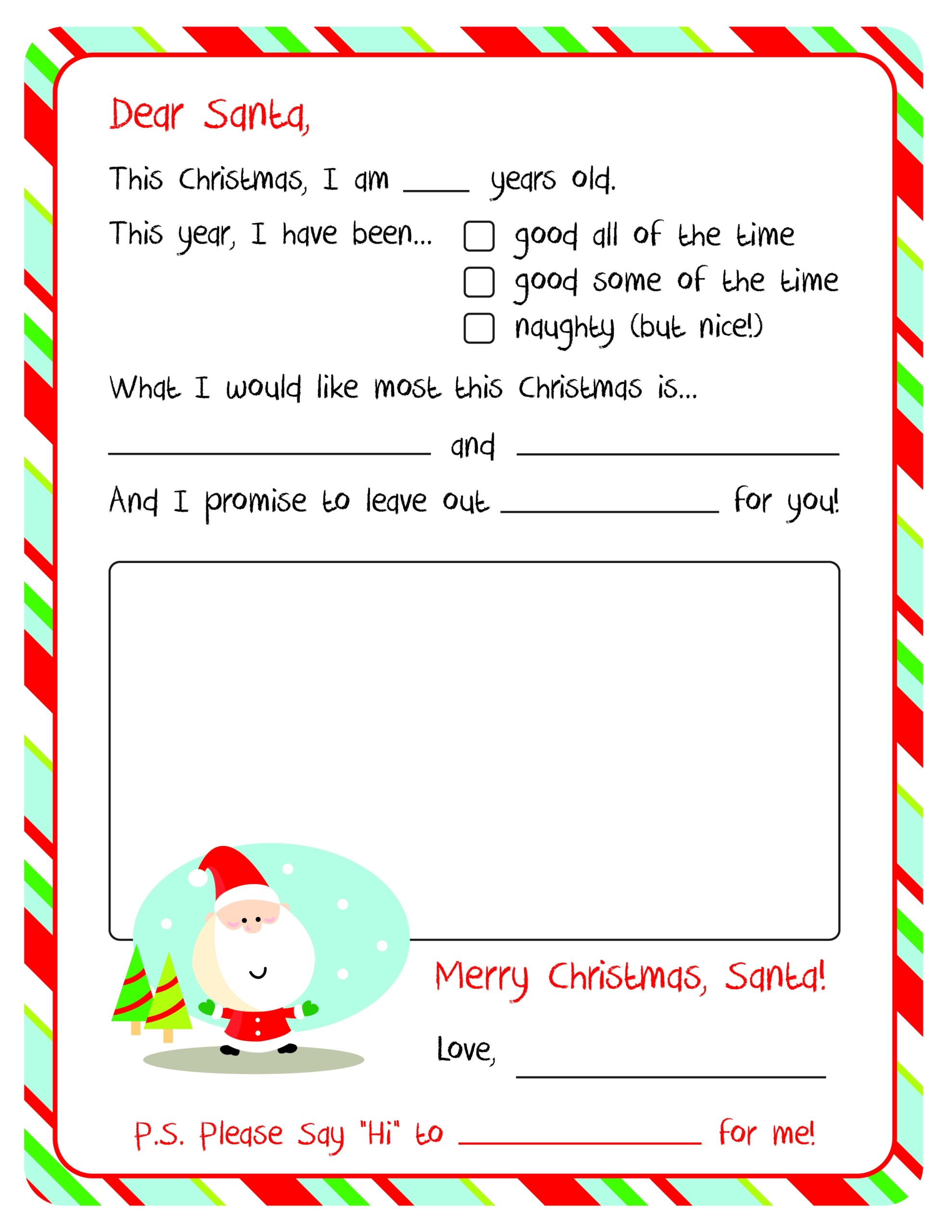 Printable On Sale Santa Letter