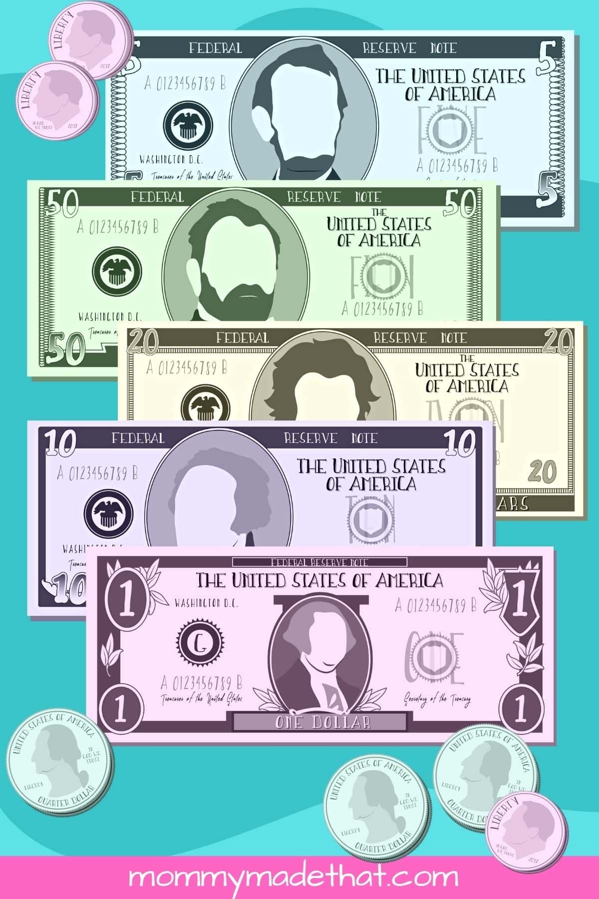 Free Custom Printable Play Money Template