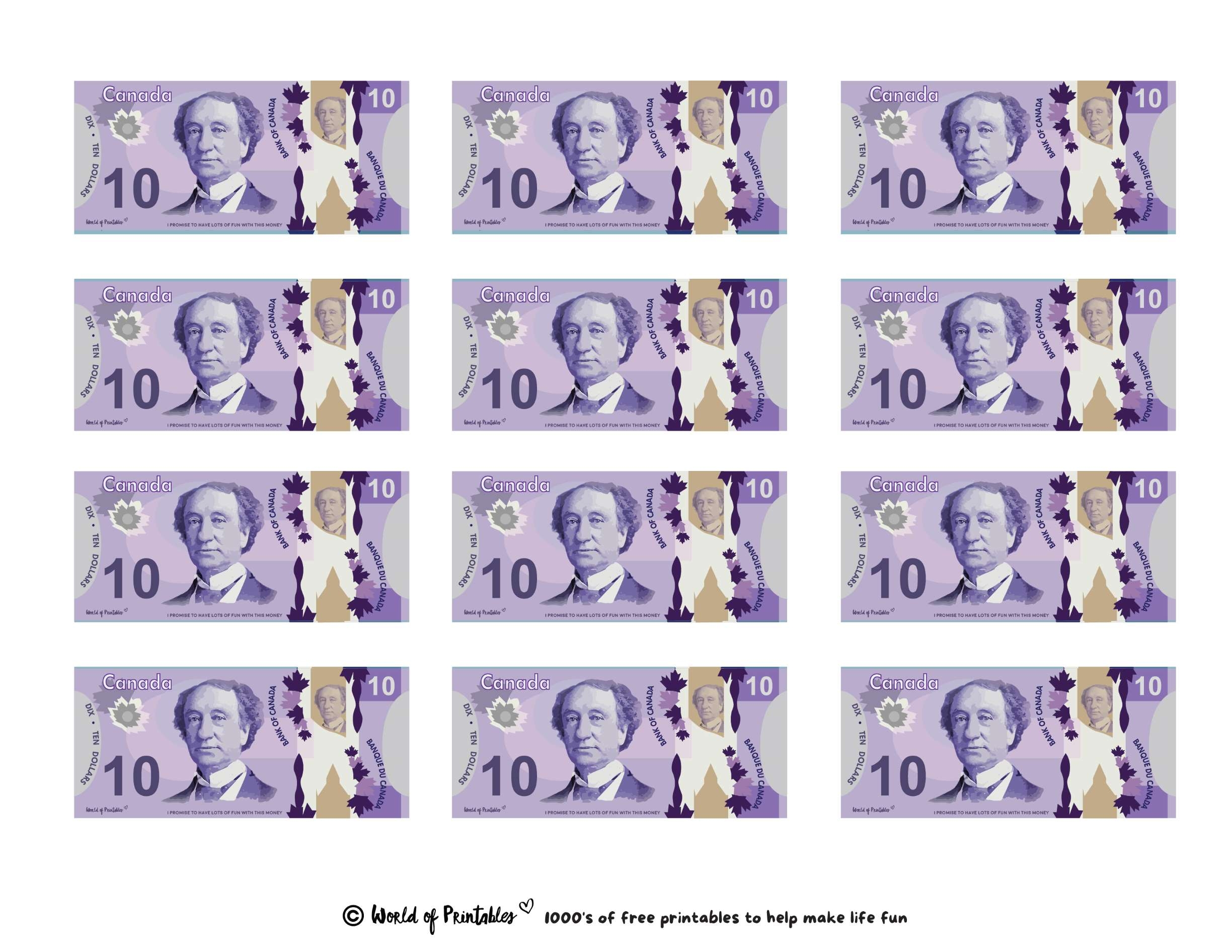 Printable Play Money Play U0026 Learn World Of Printables