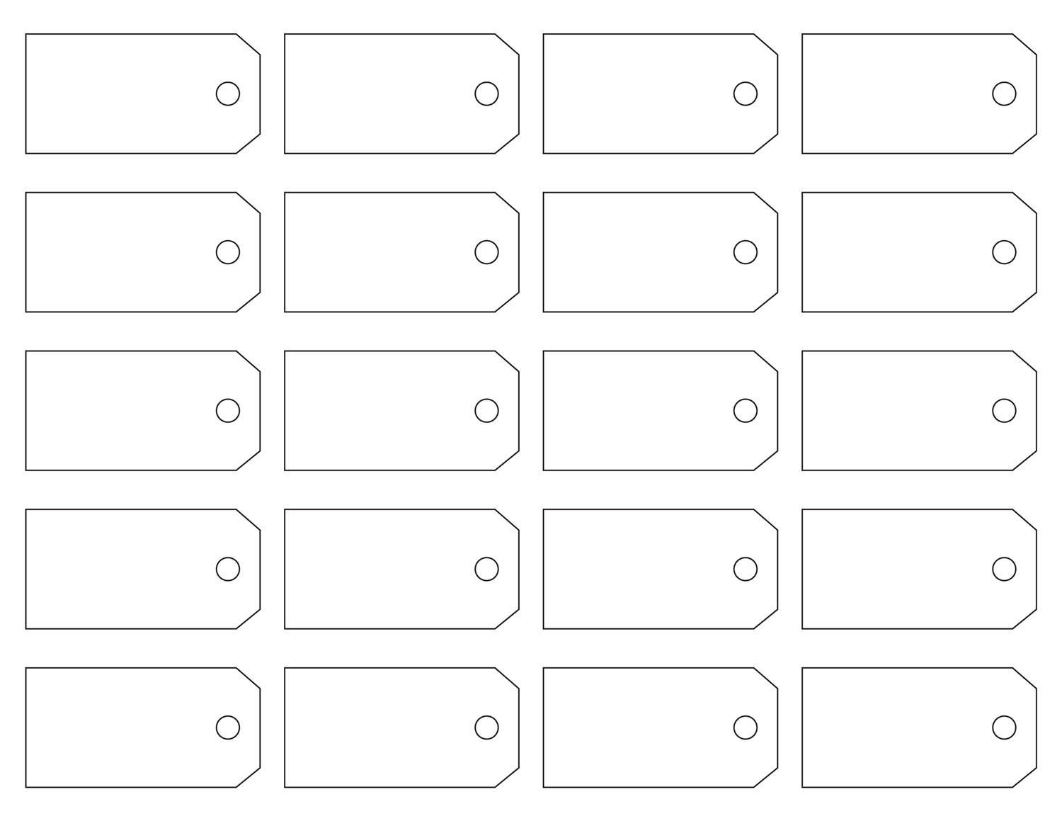 Printable Price Tags Template Free