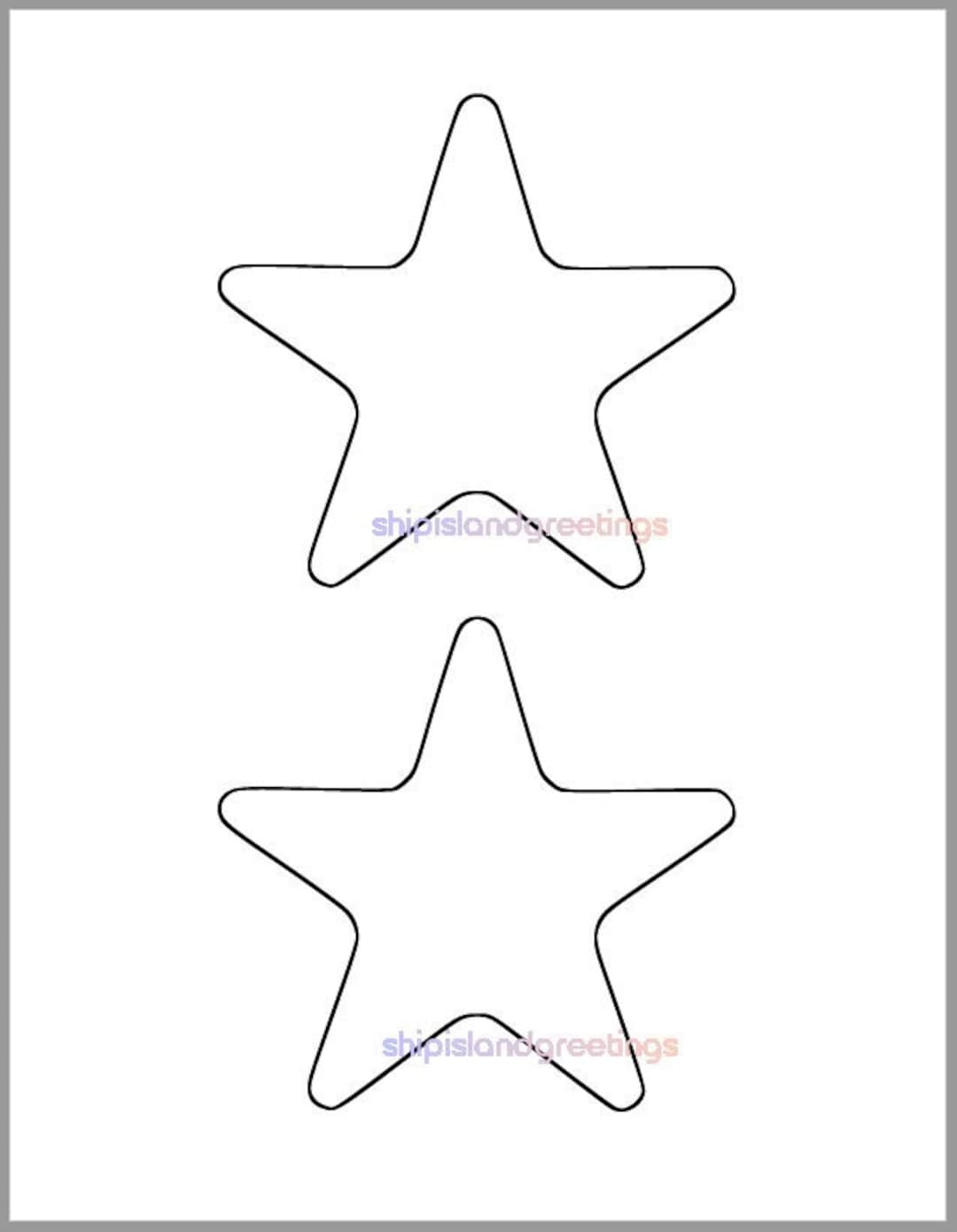 Printable Star Template 4 5 Inch Starfish Cutout baby Shower Decor diy 4th Of July kids Crafts coloring Page classroom Decor printable Star Etsy Printable Star Template 4 5 Inch Starfish Cutout baby Shower Decor diy 4th Of July kids Crafts coloring Page classroom Decor printable Star Etsy