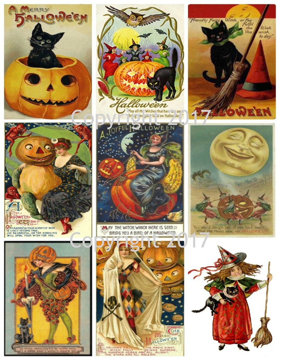 Vintage Halloween Printables Free