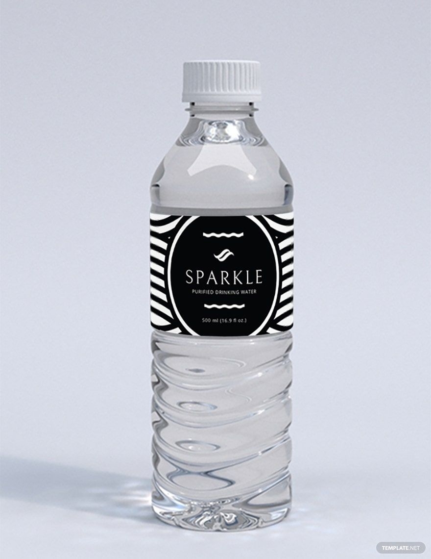 Free Printable Water Bottle Template