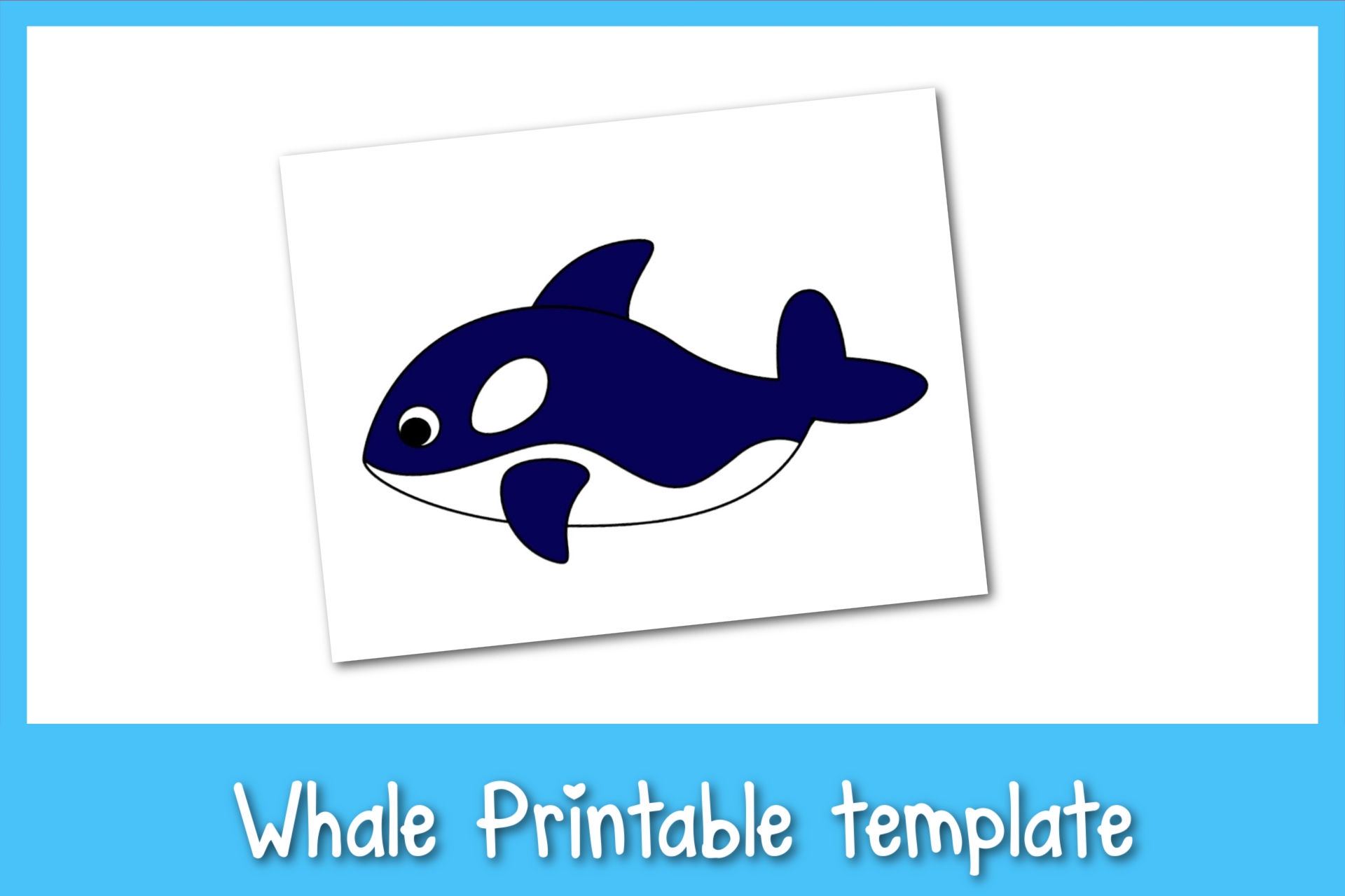 Printable Whale Template Frosting And Glue Easy Crafts Games Recipes And Fun