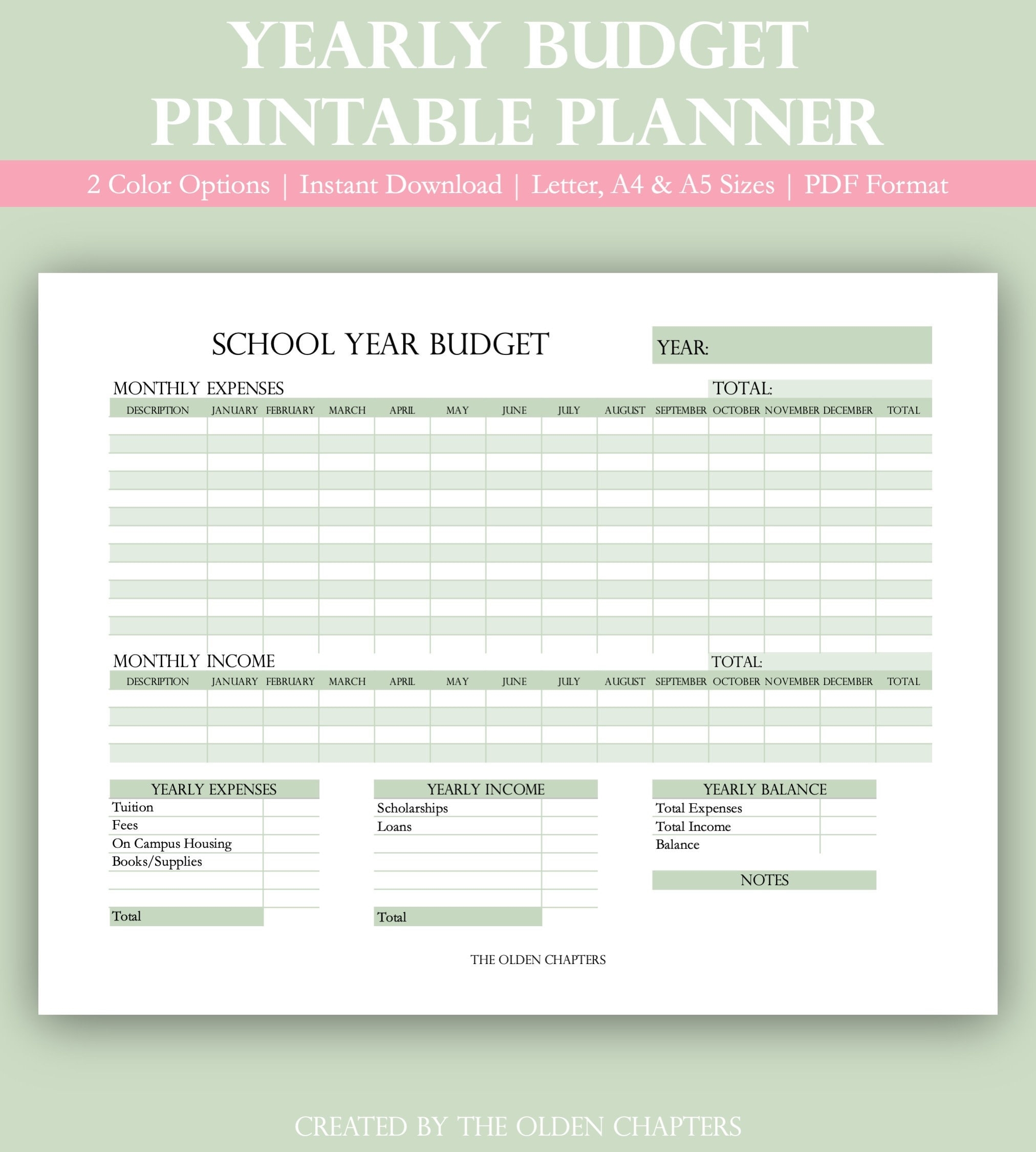 Printable Yearly Budget Planner Financial Planner Printable Planner Insert Financial Planning Pages Budget Insert Financial Page Printable Yearly Budget Planner Financial Planner Printable Planner Insert Financial Planning Pages Budget Insert Financial Page