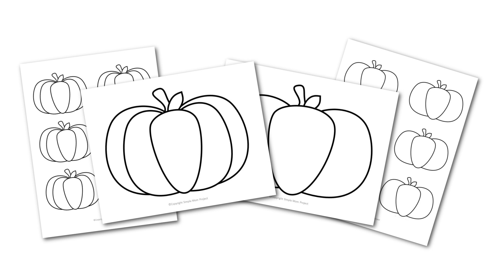 Pumpkin Templates In Large And Small Free Printable Outline 