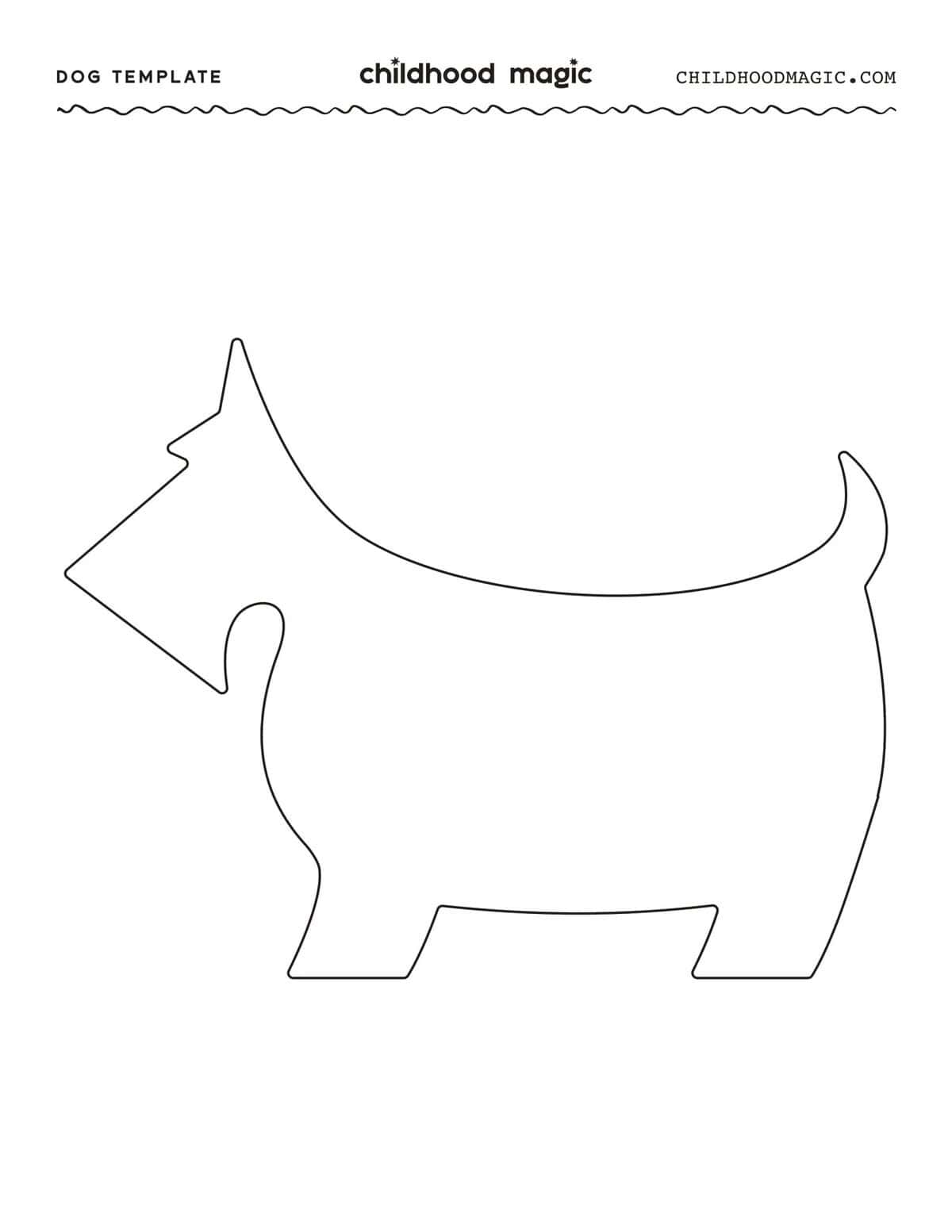 Puppy Coloring Pages Free Printable Template Childhood Magic