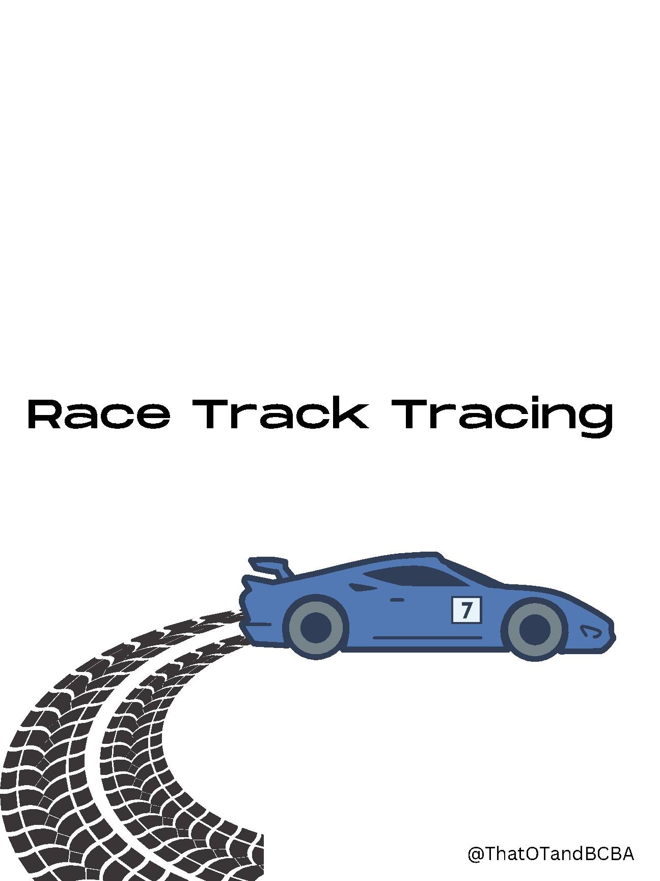 Race Track Free Printables Template