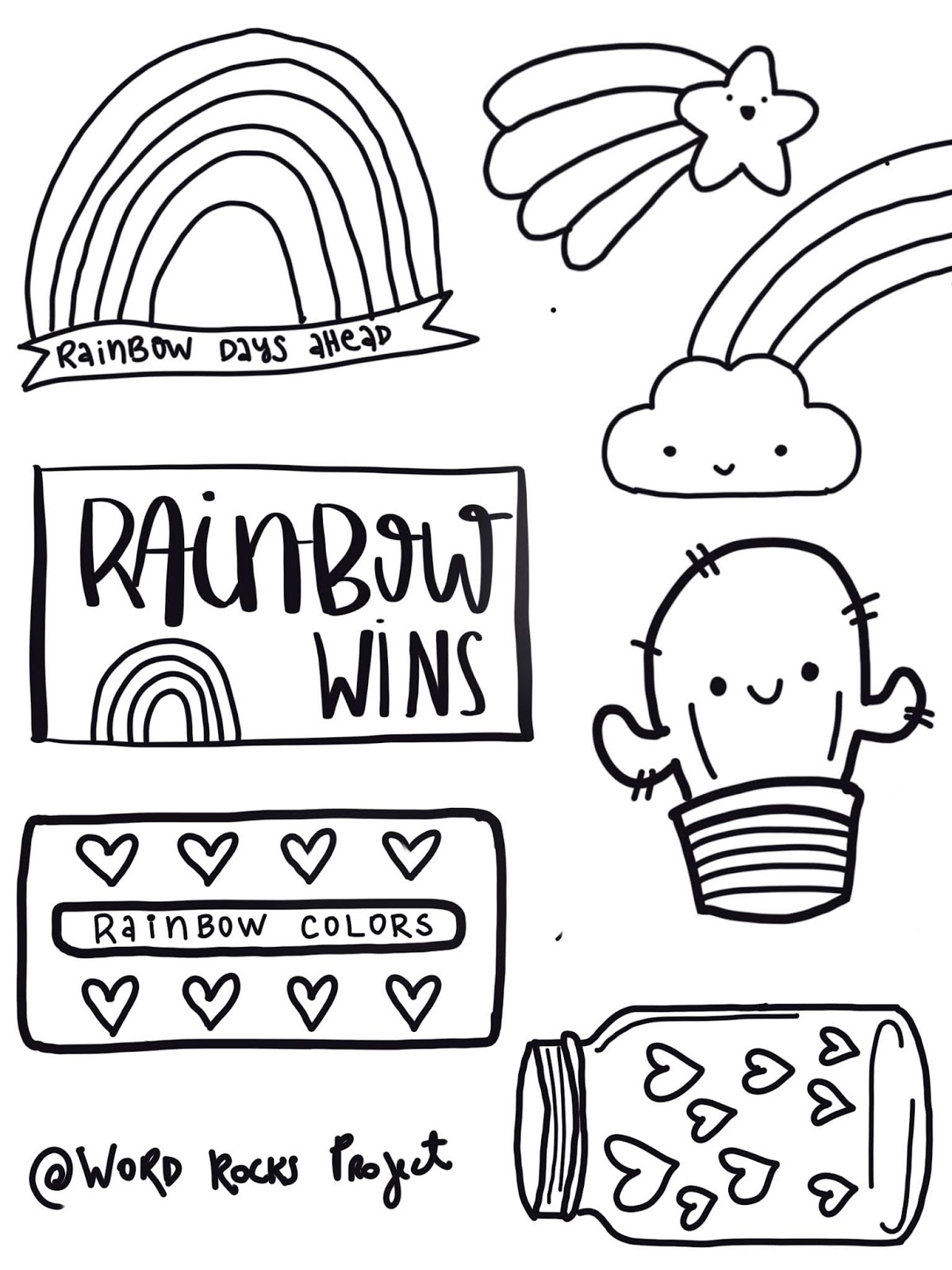 Kawaii Shrinky Dink Templates Free Printable