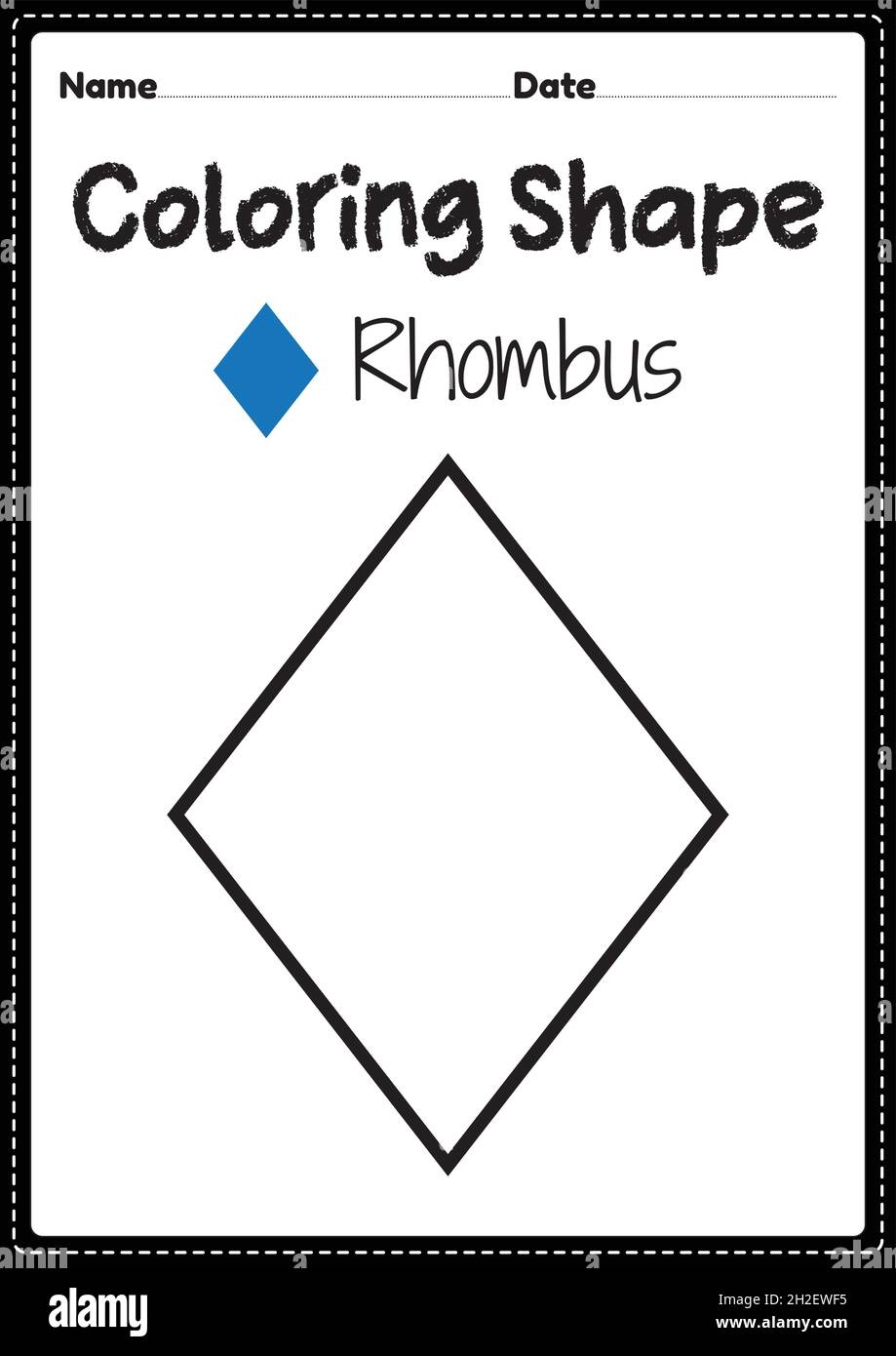 Free Printable Rhombus Template
