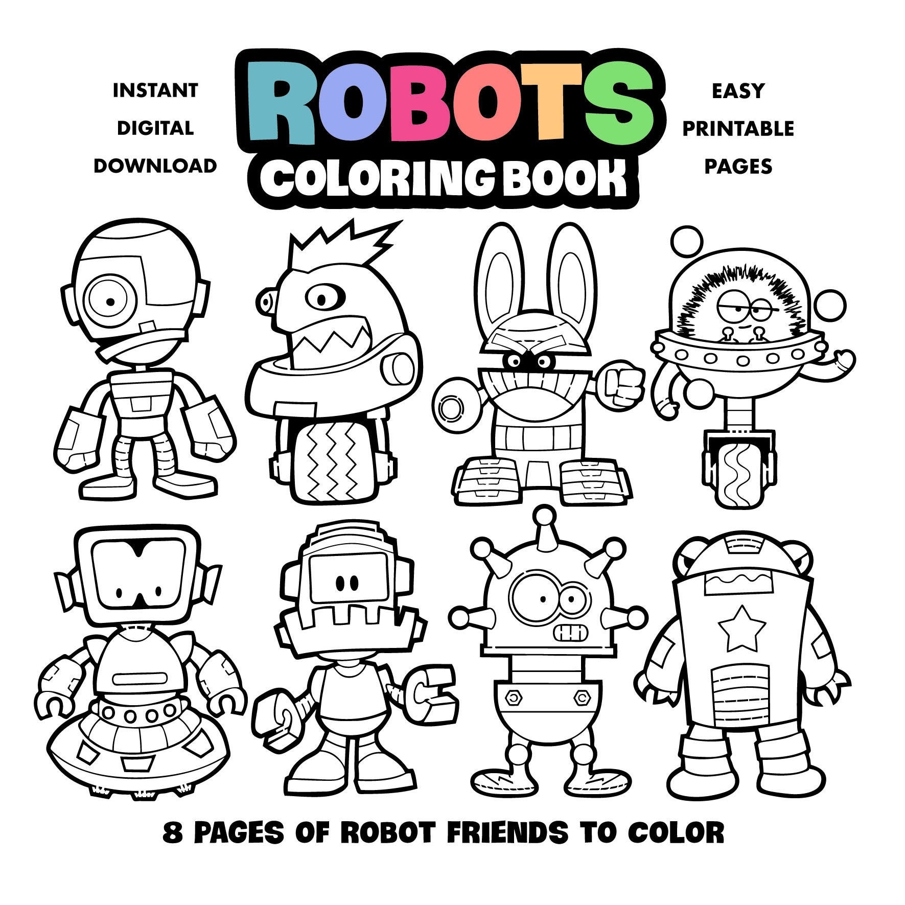 Robots Coloring Book For Kids Printable Coloring Pages For Robots Coloring Book For Kids Printable Coloring Pages For