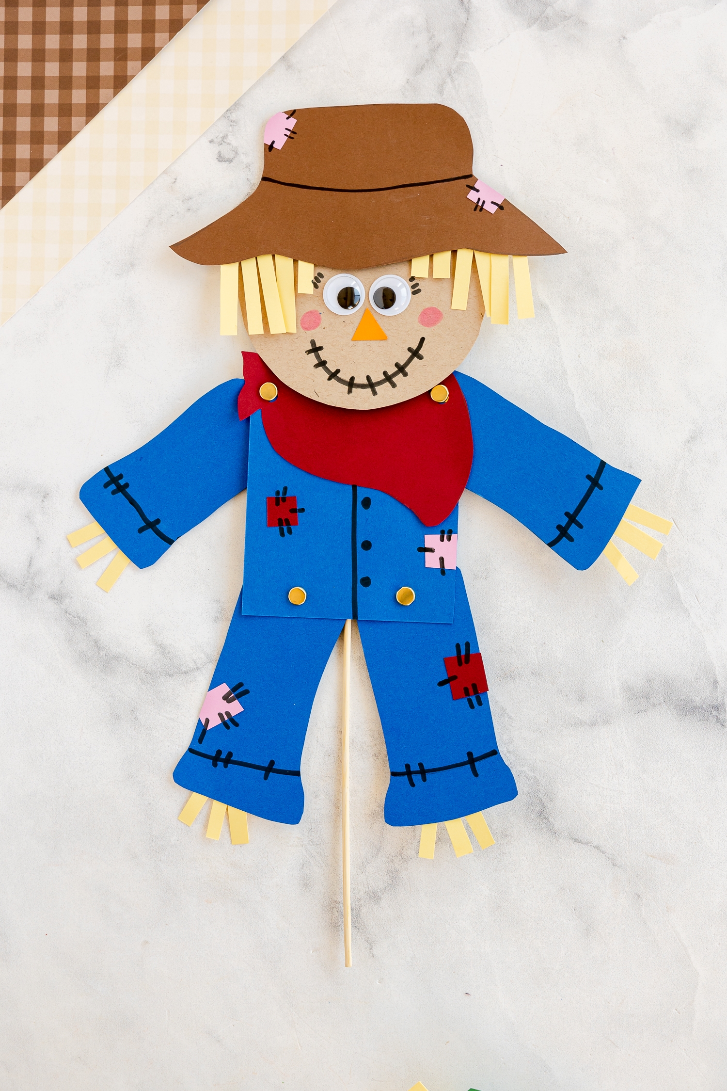 Scarecrow Paper Craft Made To Be A Momma