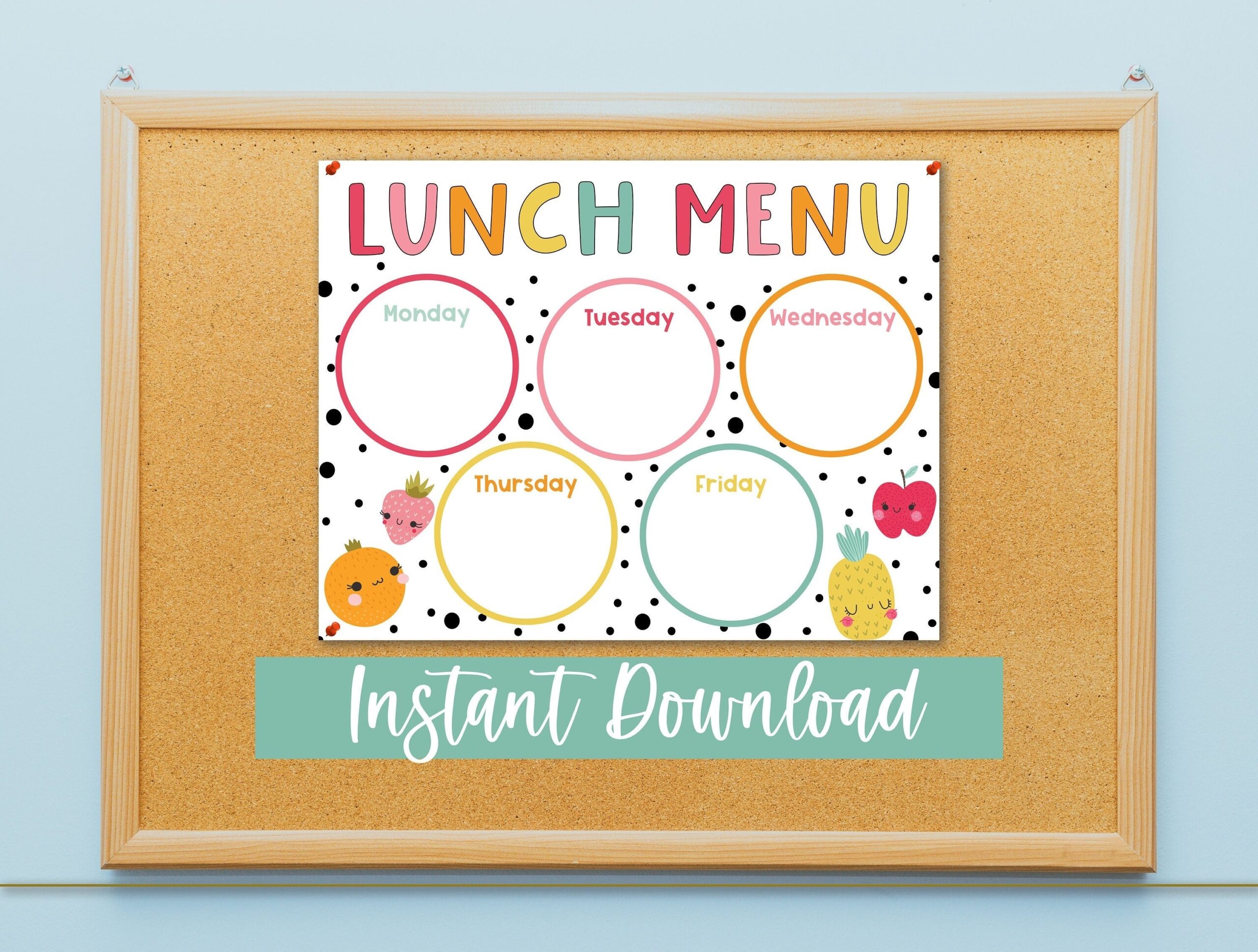 School Lunch Planner Lunch Menu Template Daycare Menu Template Etsy School Lunch Planner Lunch Menu Template Daycare Menu Template Etsy