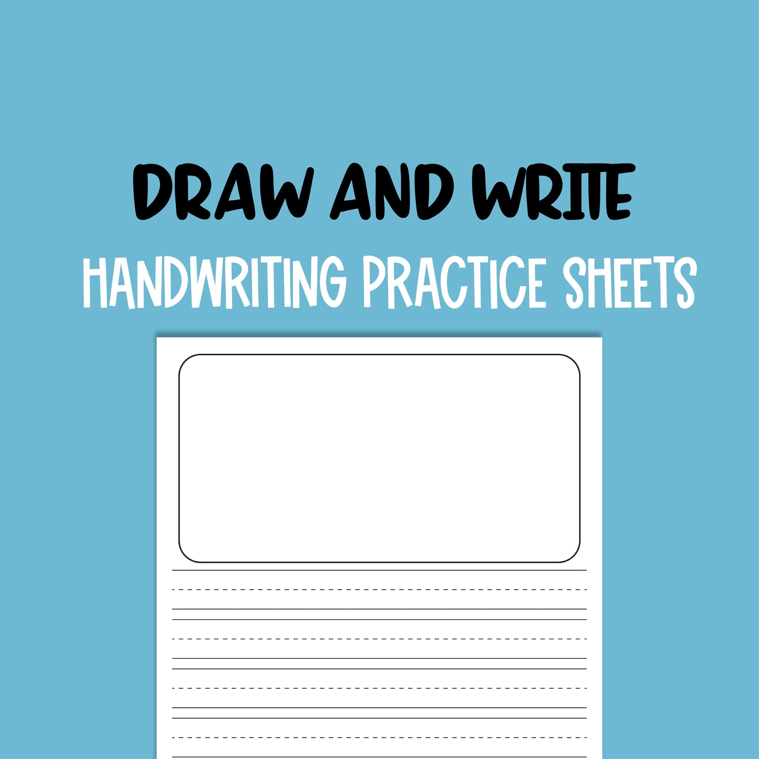 School Worksheet Draw And Write Template Practice Paper 