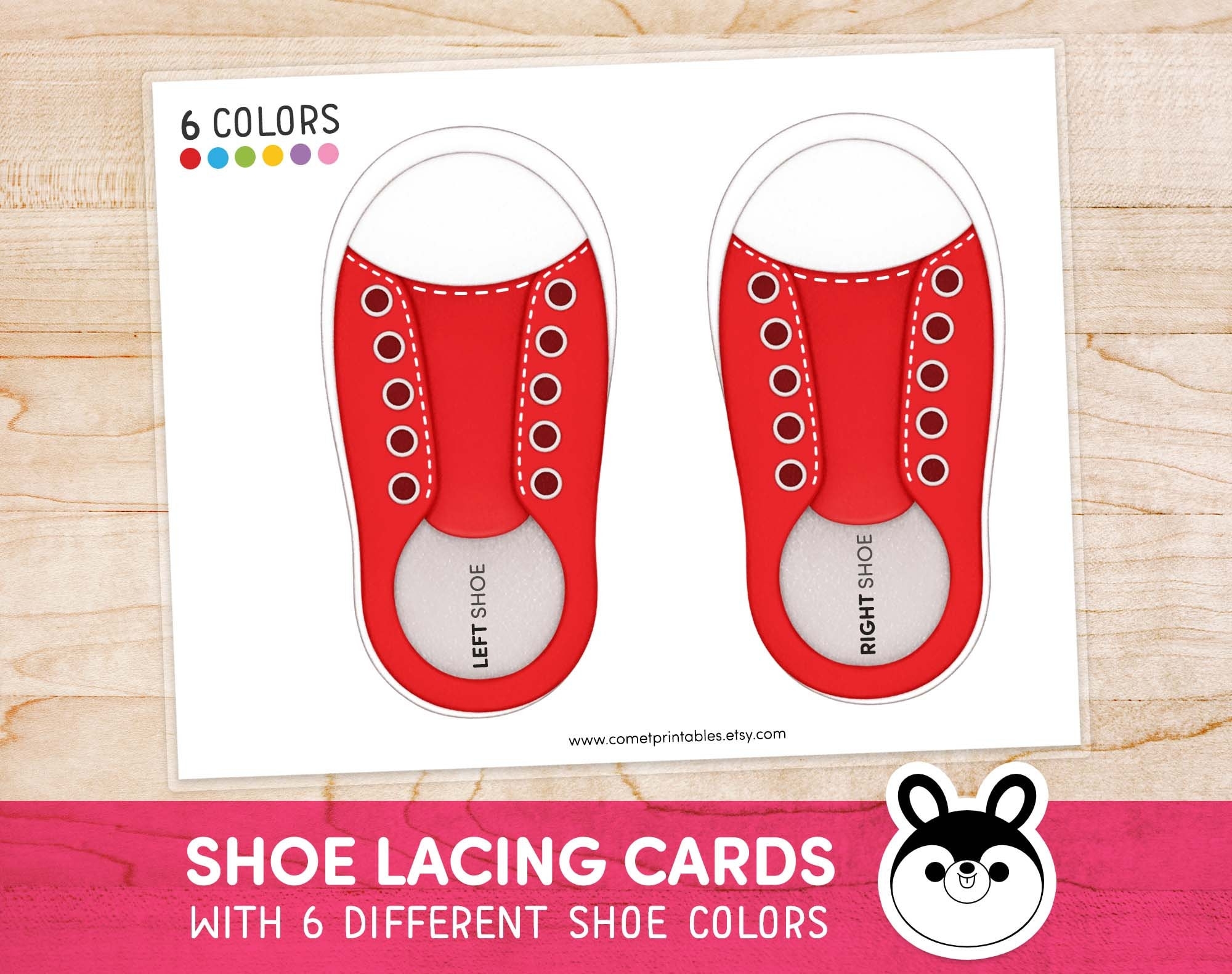 Free Printable Shoe Lacing Template