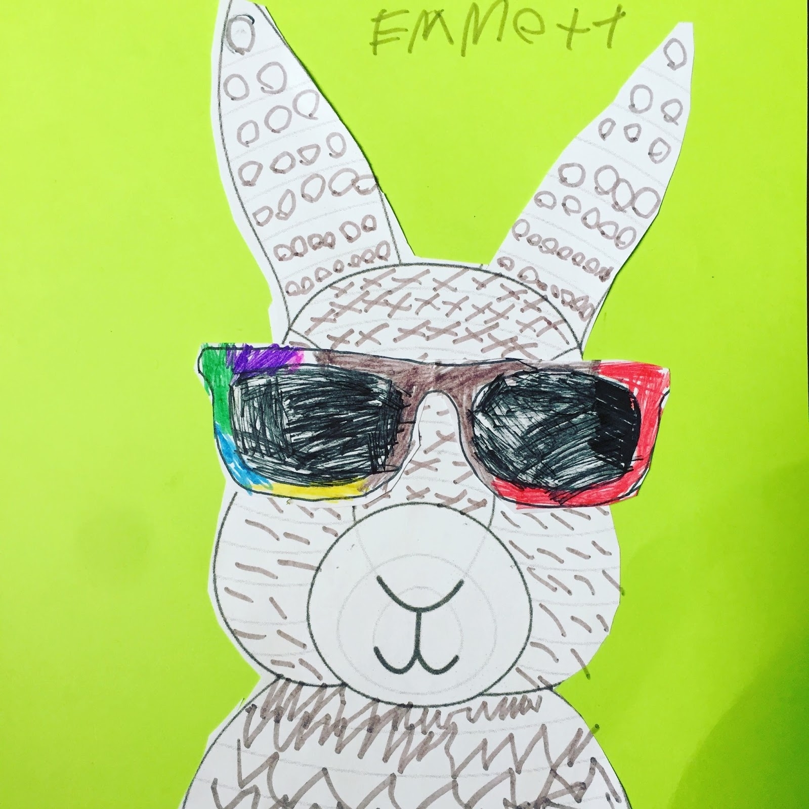 Silly Easter Bunny Craft With Glasses Gettin Crafty With Natalie