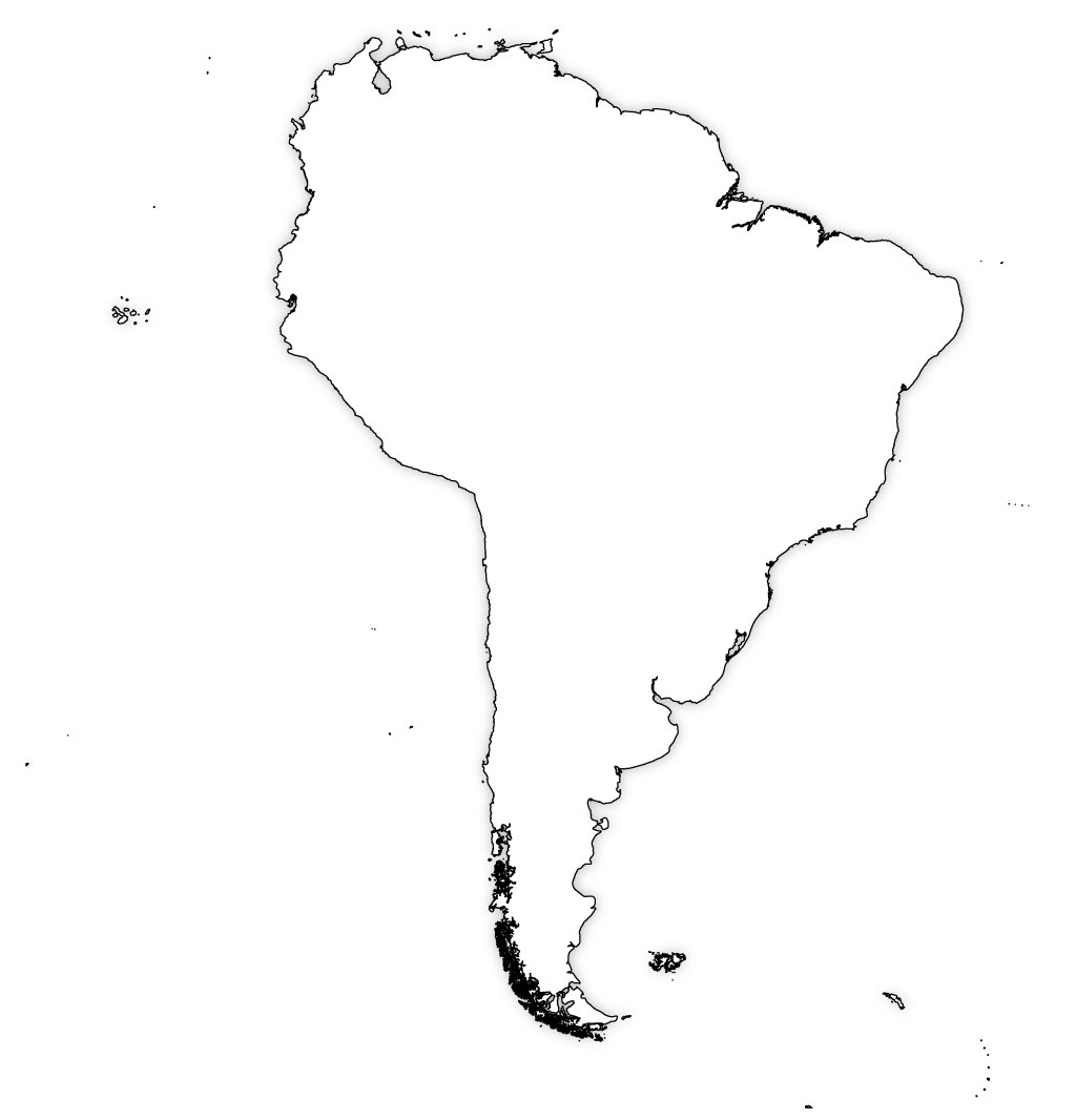 South America Blank Map South America Outline Map