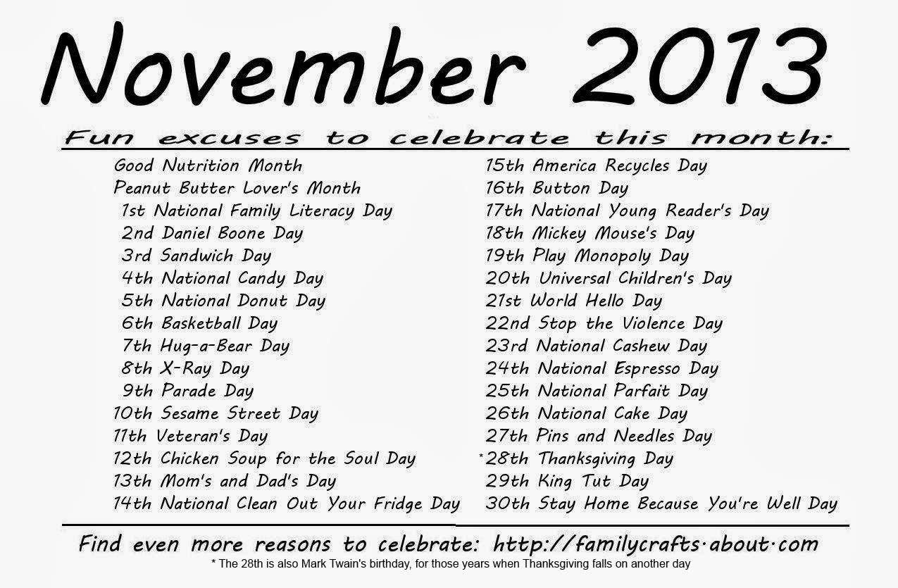 Special Days In November 2025 Www epicamlv