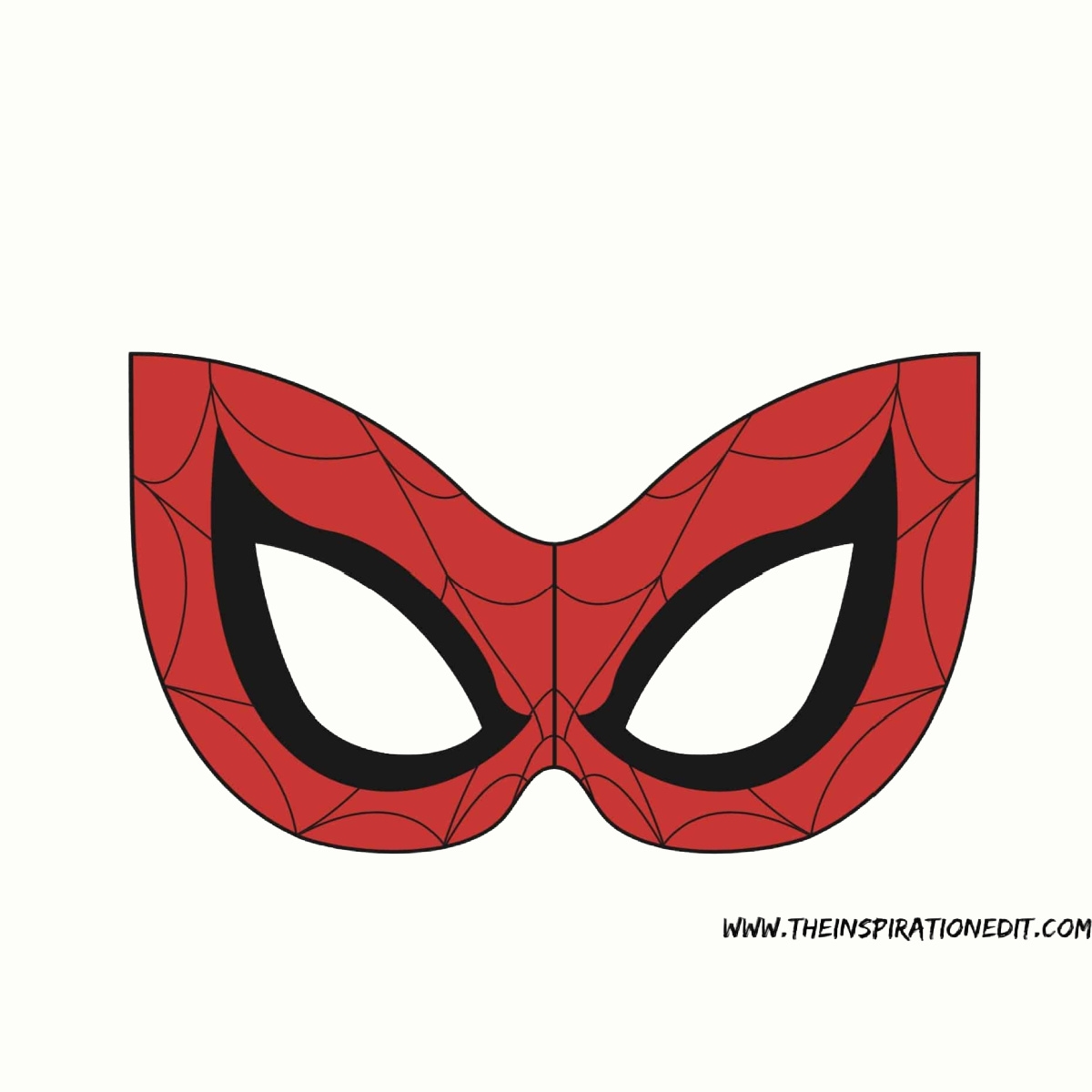 Spiderman Mask With Free Template The Inspiration Edit