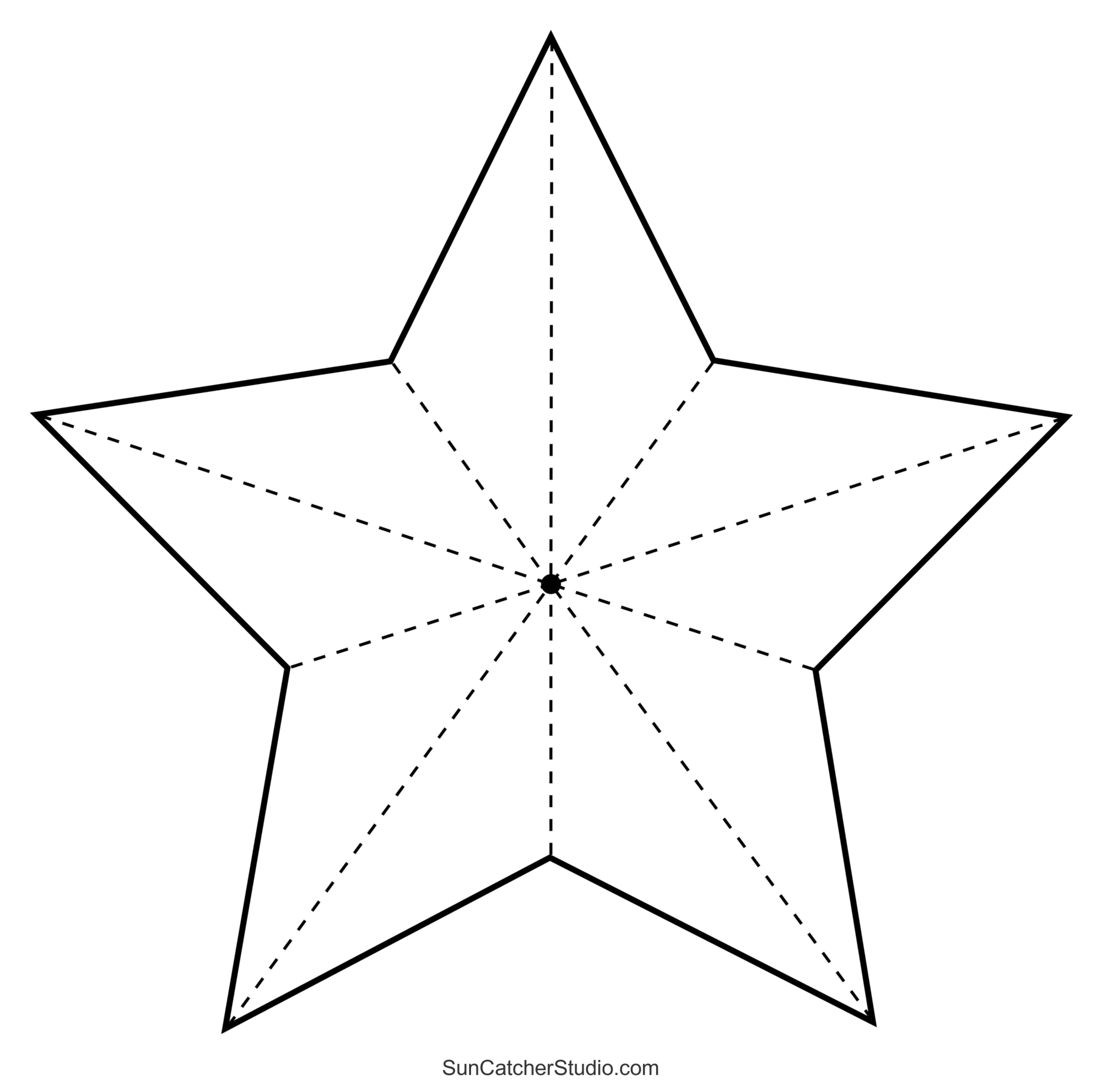 Free Printable Geometric Star Template