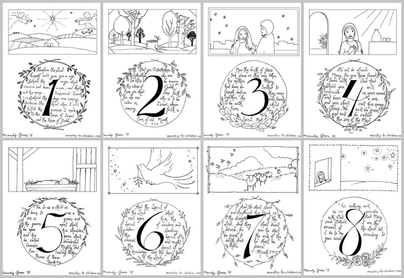 Free Printable Christian Advent Calendar Template