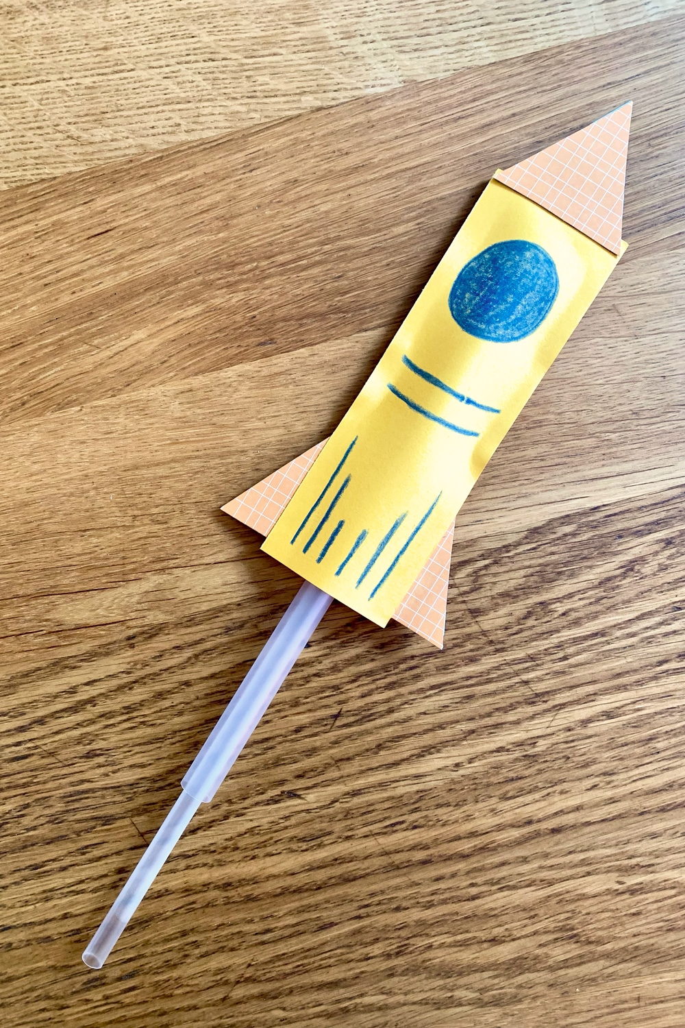 Straw Rockets STEM Kids Craft Backyard Summer Camp