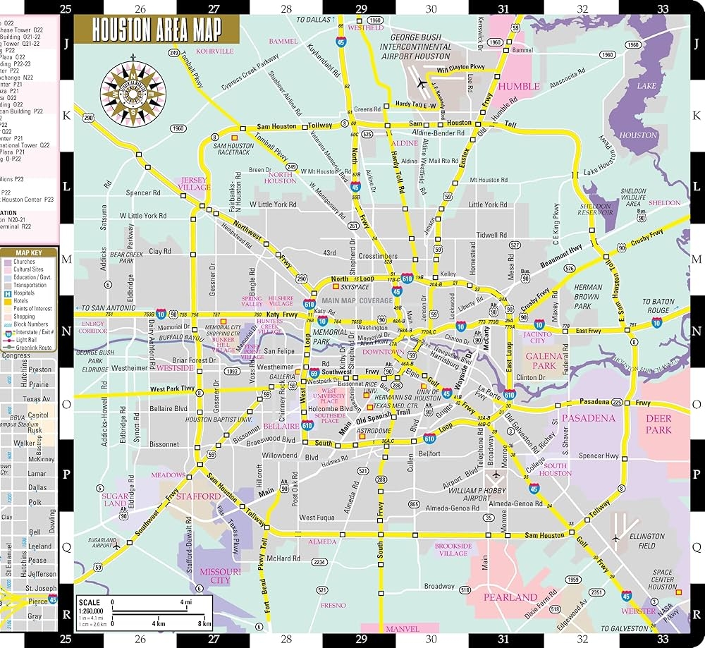 Printable Map Of Houston