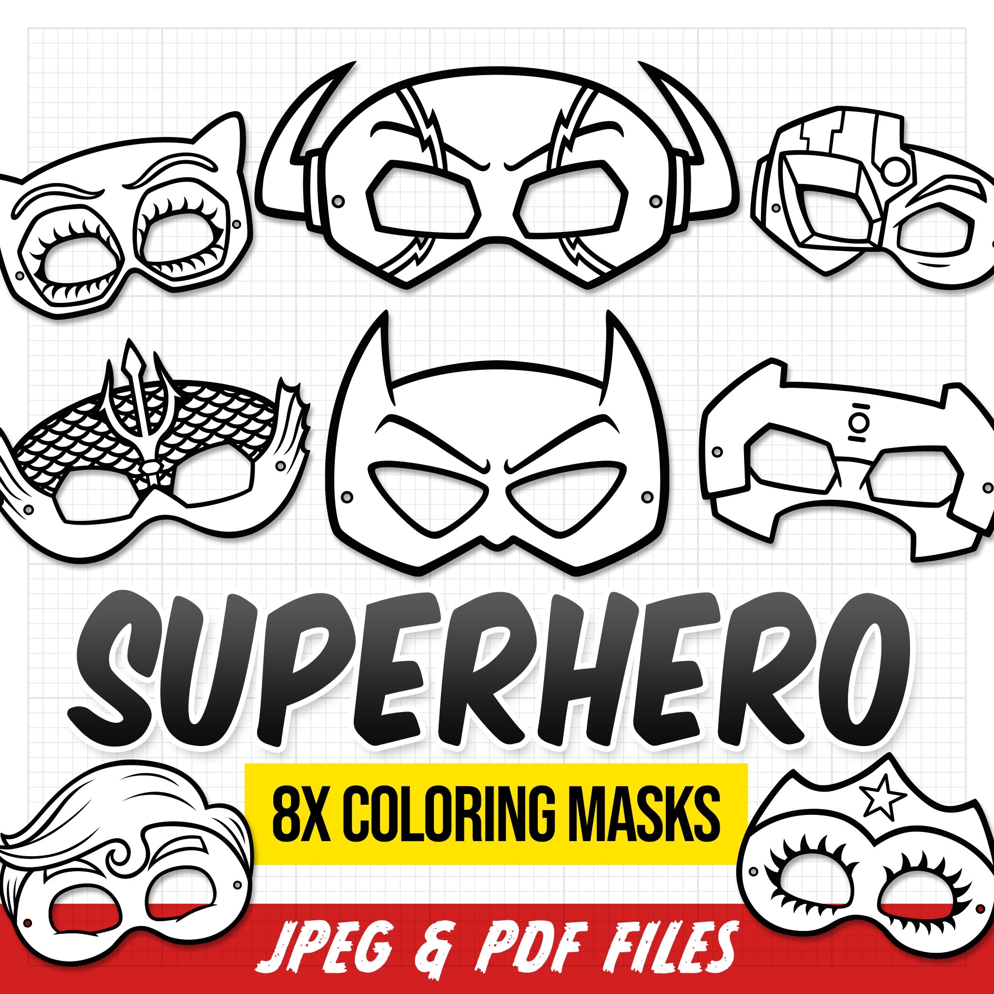 Super Hero Mask Template Free Printable