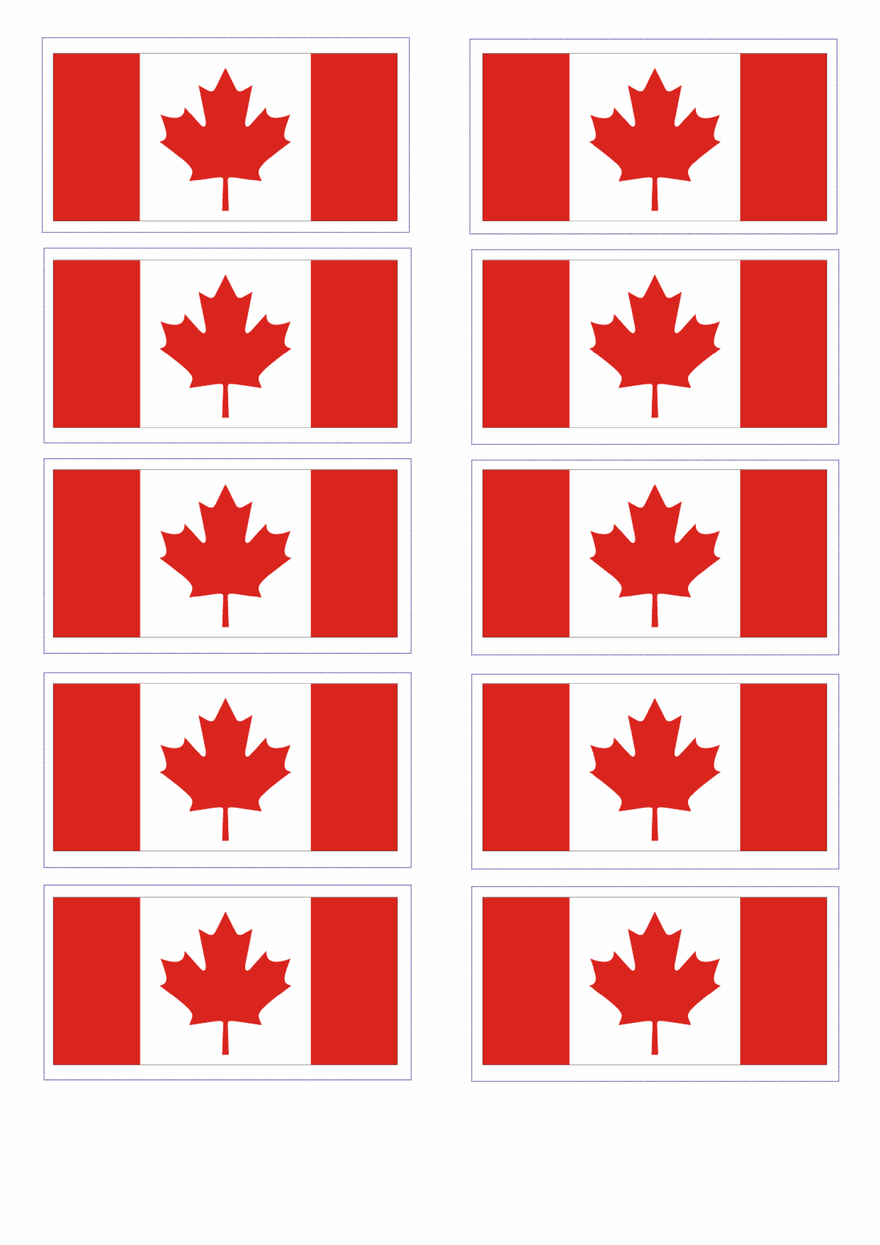 Free Mini Flag Printable Template