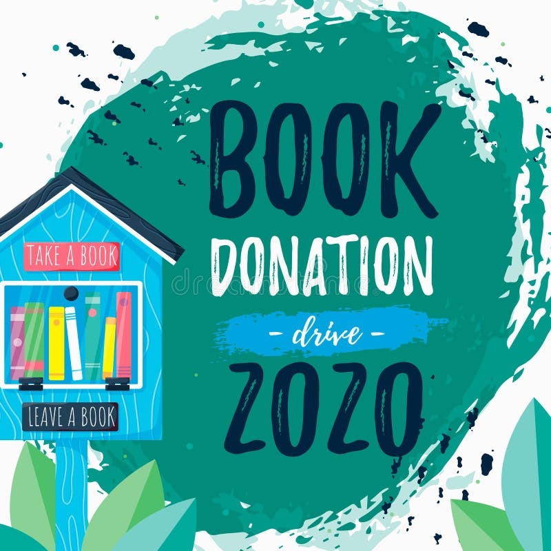 Template Poster With Free Books Library Stock Vector 