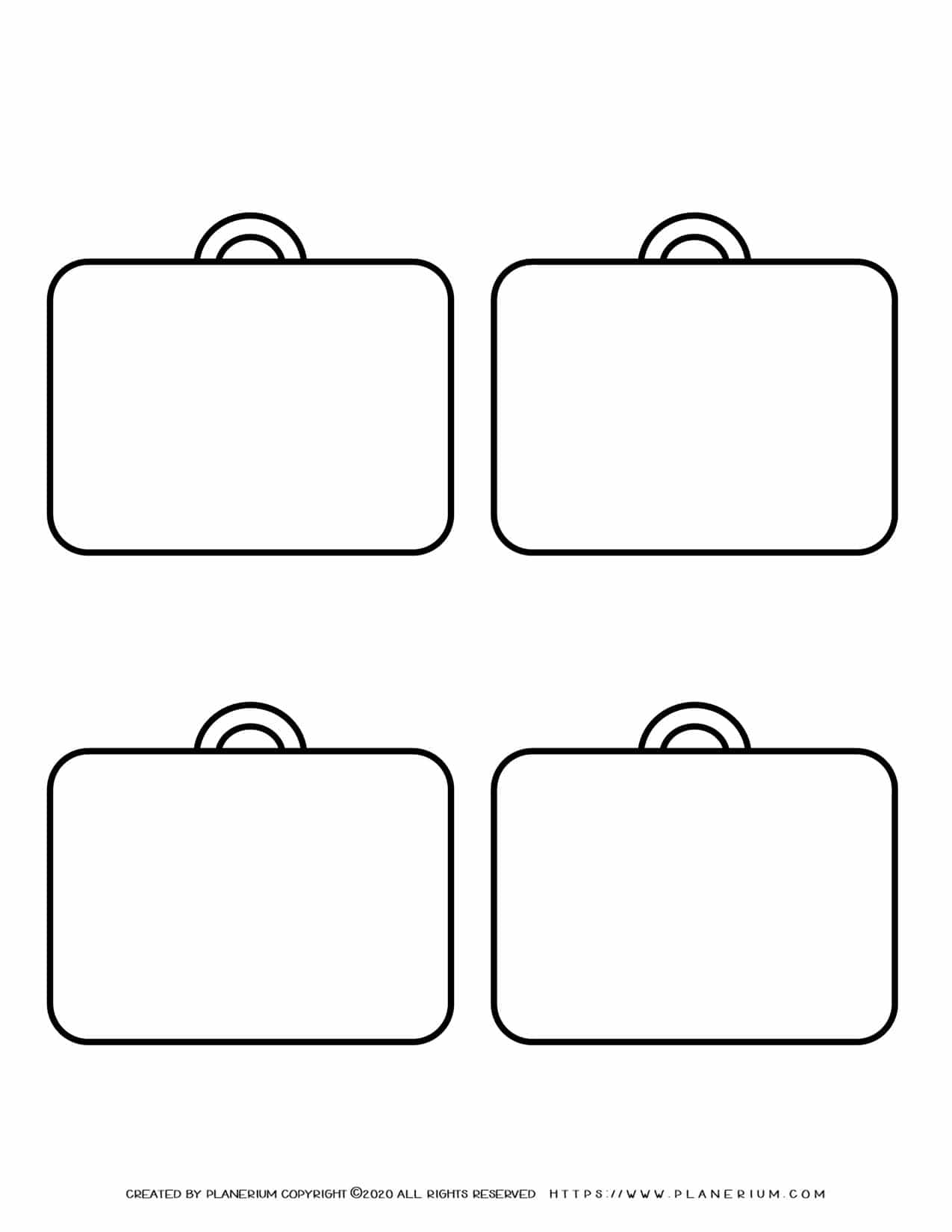 Templates Four Suitcases Planerium