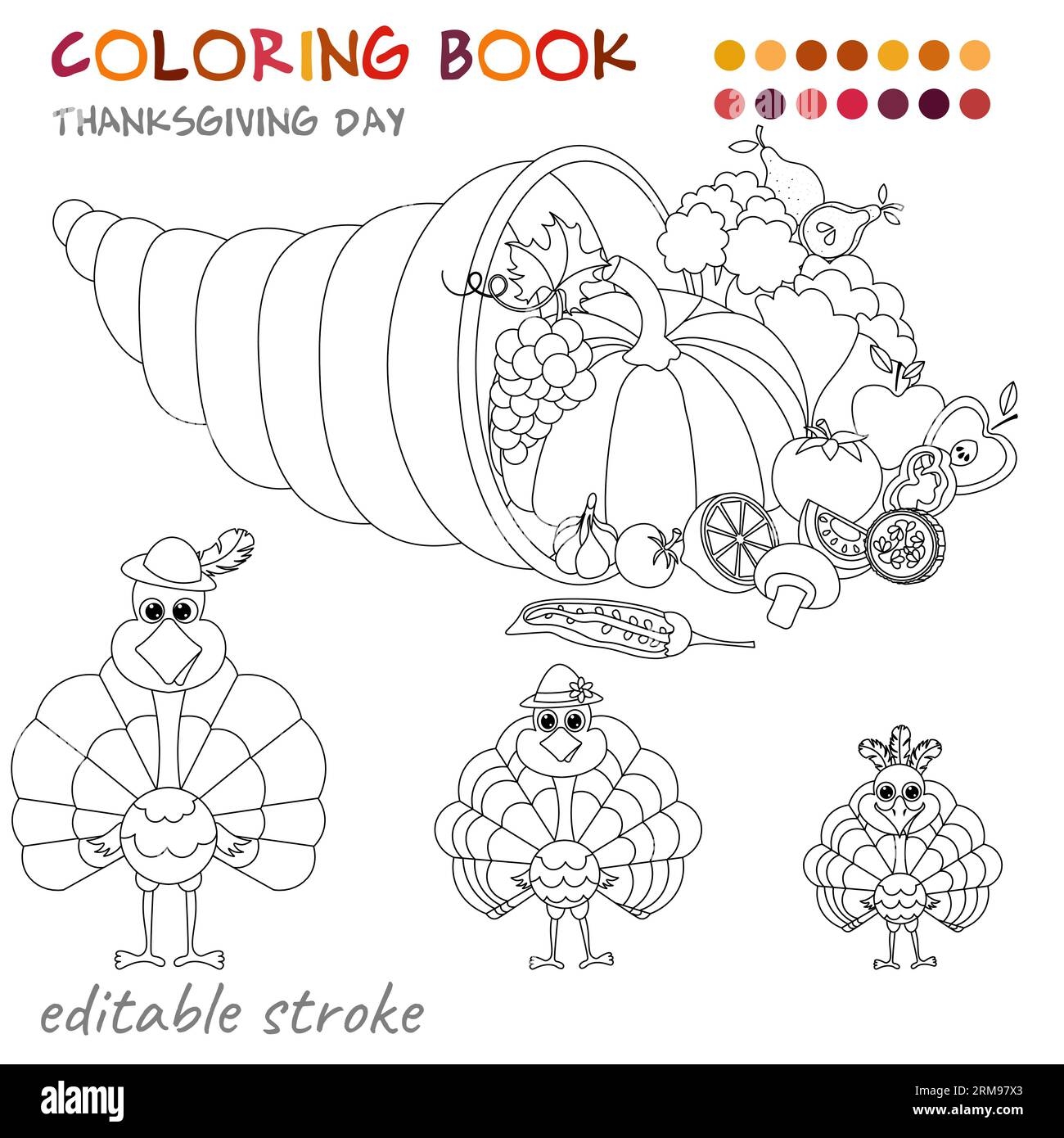Free Printable Cornucopia Templates