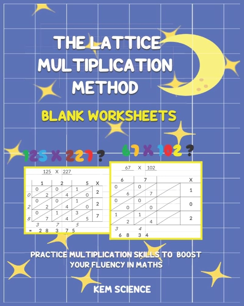 The Lattice Multiplication Method Blank Worksheets Ks2 Basic