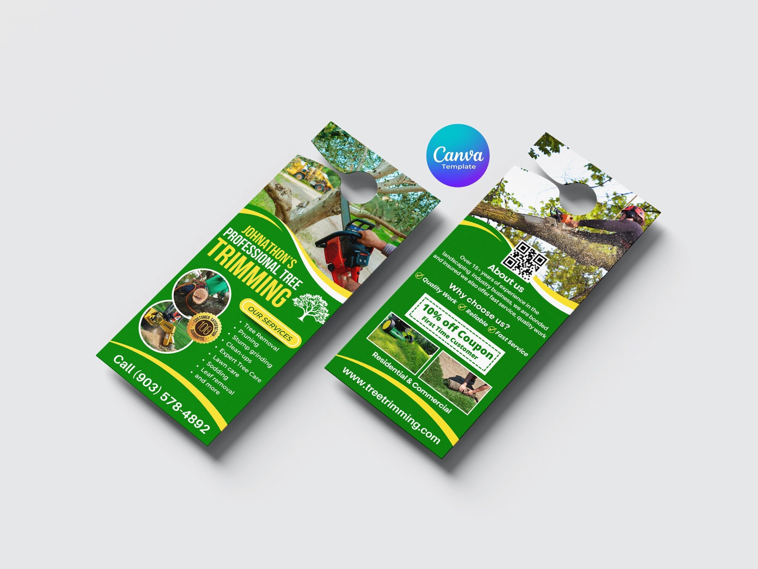 Free Printable Doorhanger Templates Tree Service