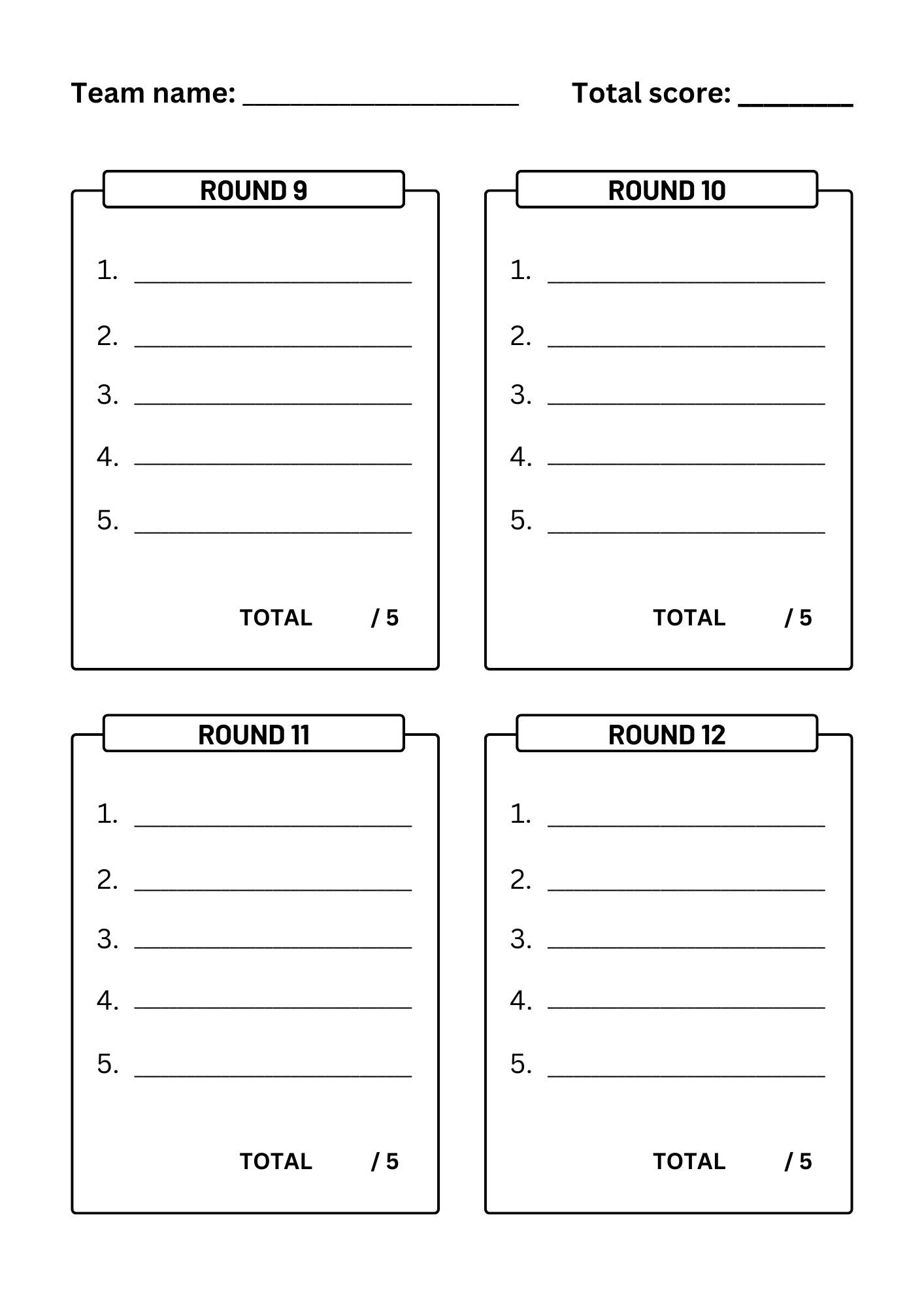 Trivia Answer Sheets Trivia Quizzes Trivia Night Printable Trivia Answer Sheets Game Nights Party Games Trivia Printables Etsy