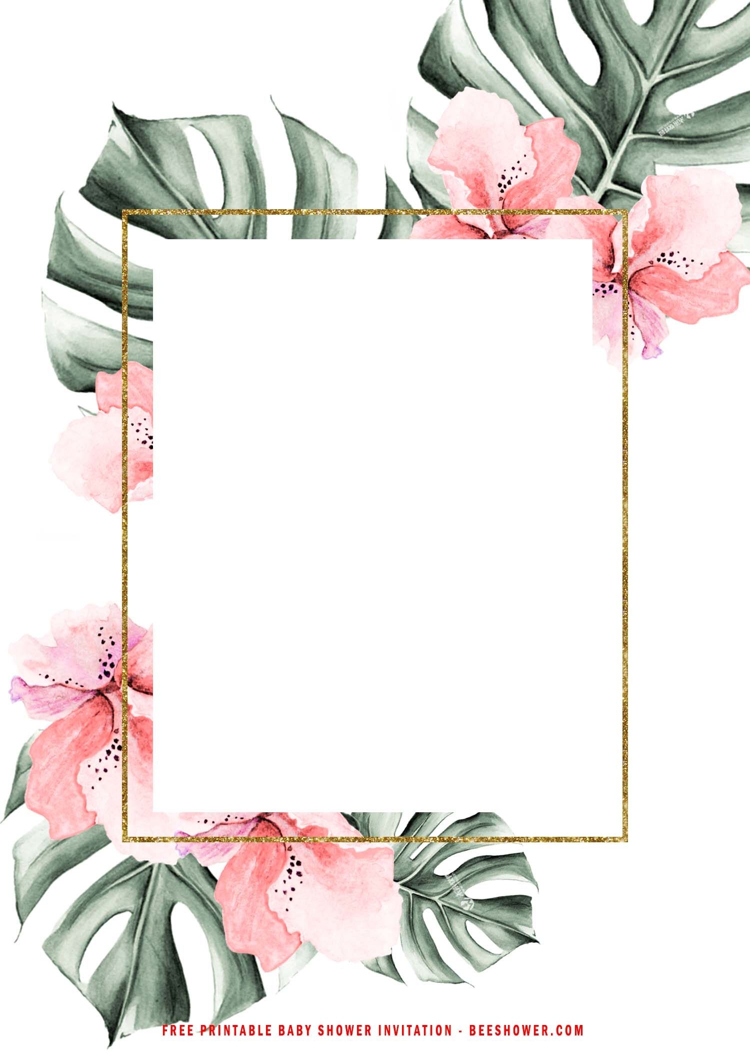 Tropical Baby Shower Invitations Free Clearance Tropical Baby Shower Invitations Free Clearance