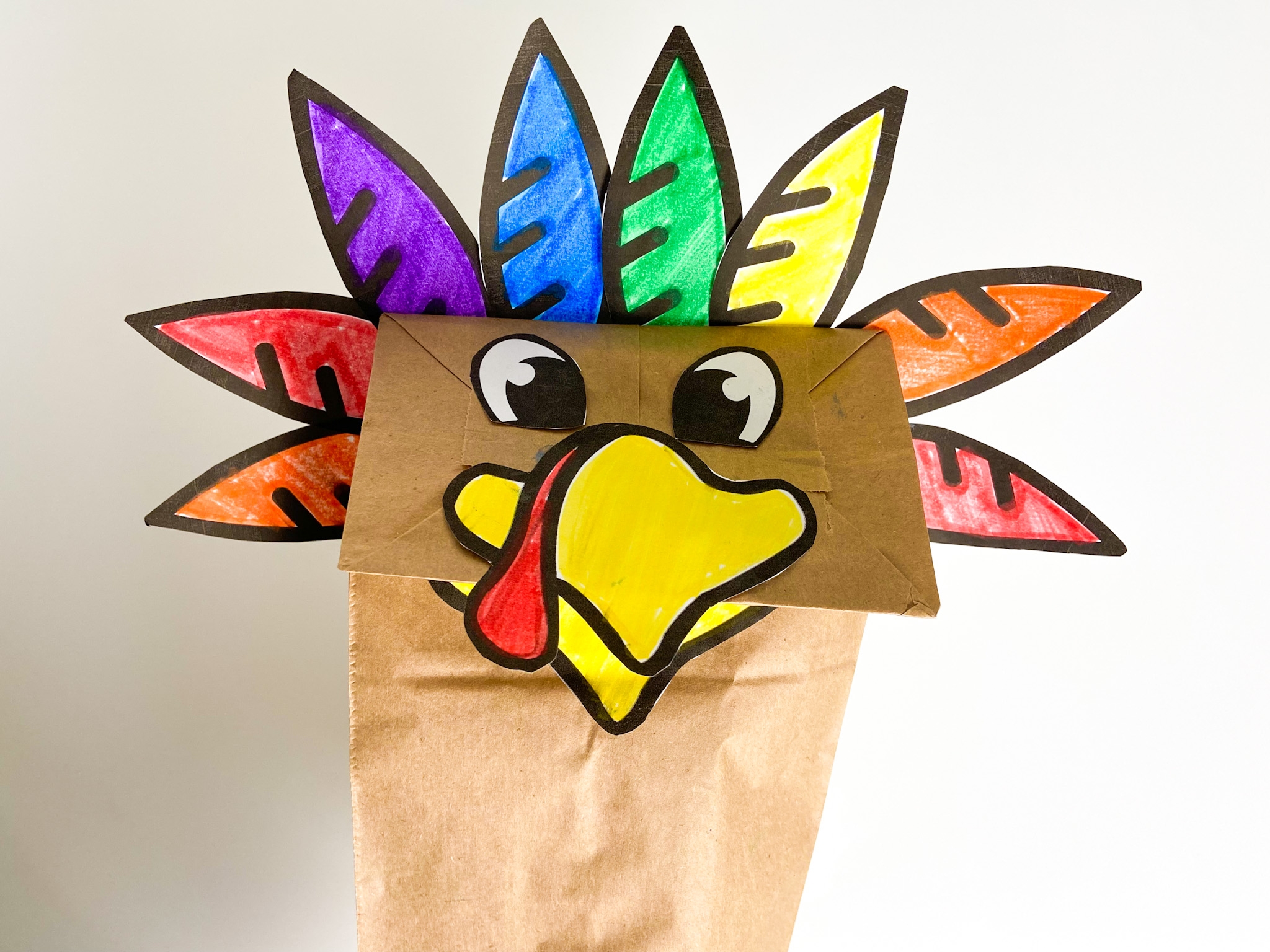 Turkey Puppet Kids Craft With Free Printable Raising Veggie Lovers
