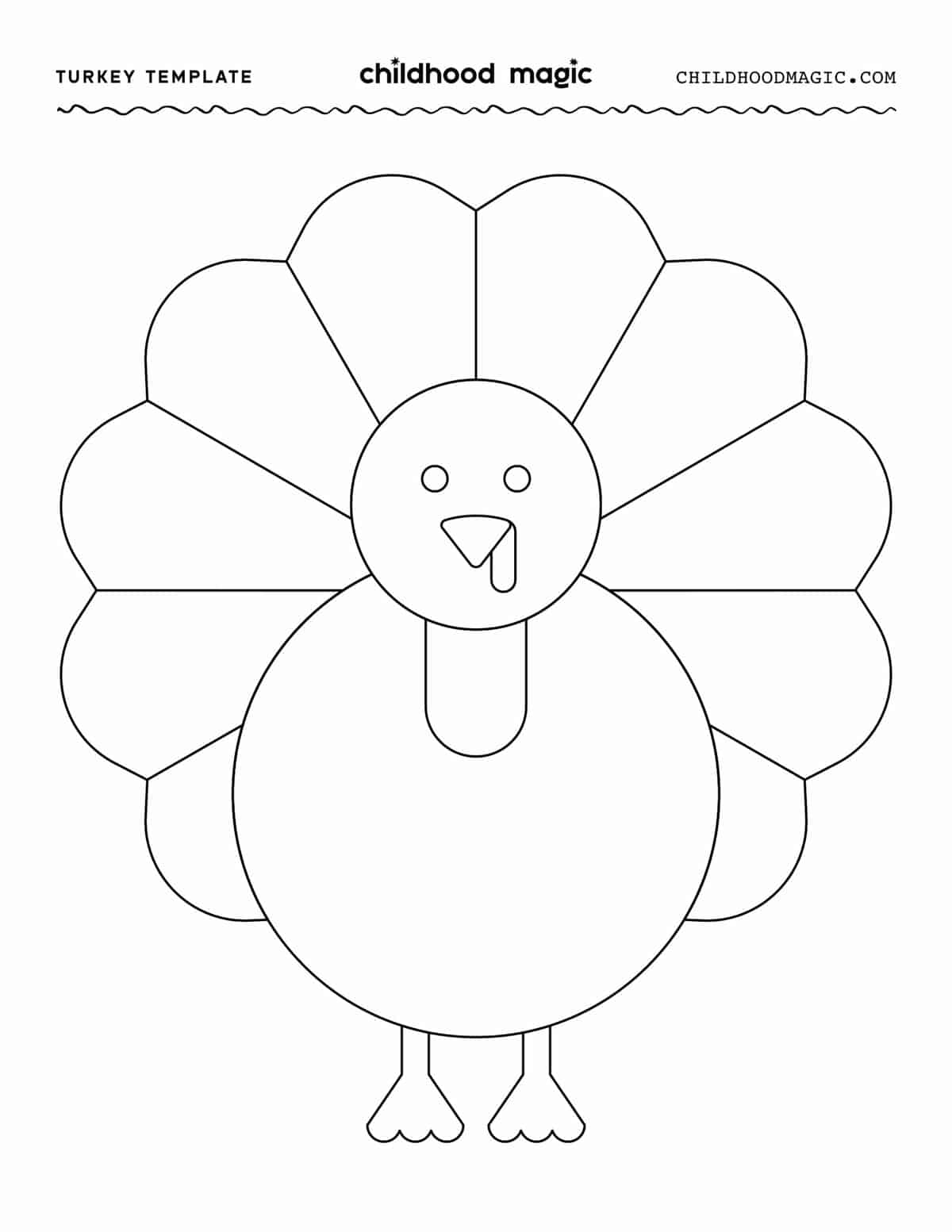Free Turkey Printable Template Pdf