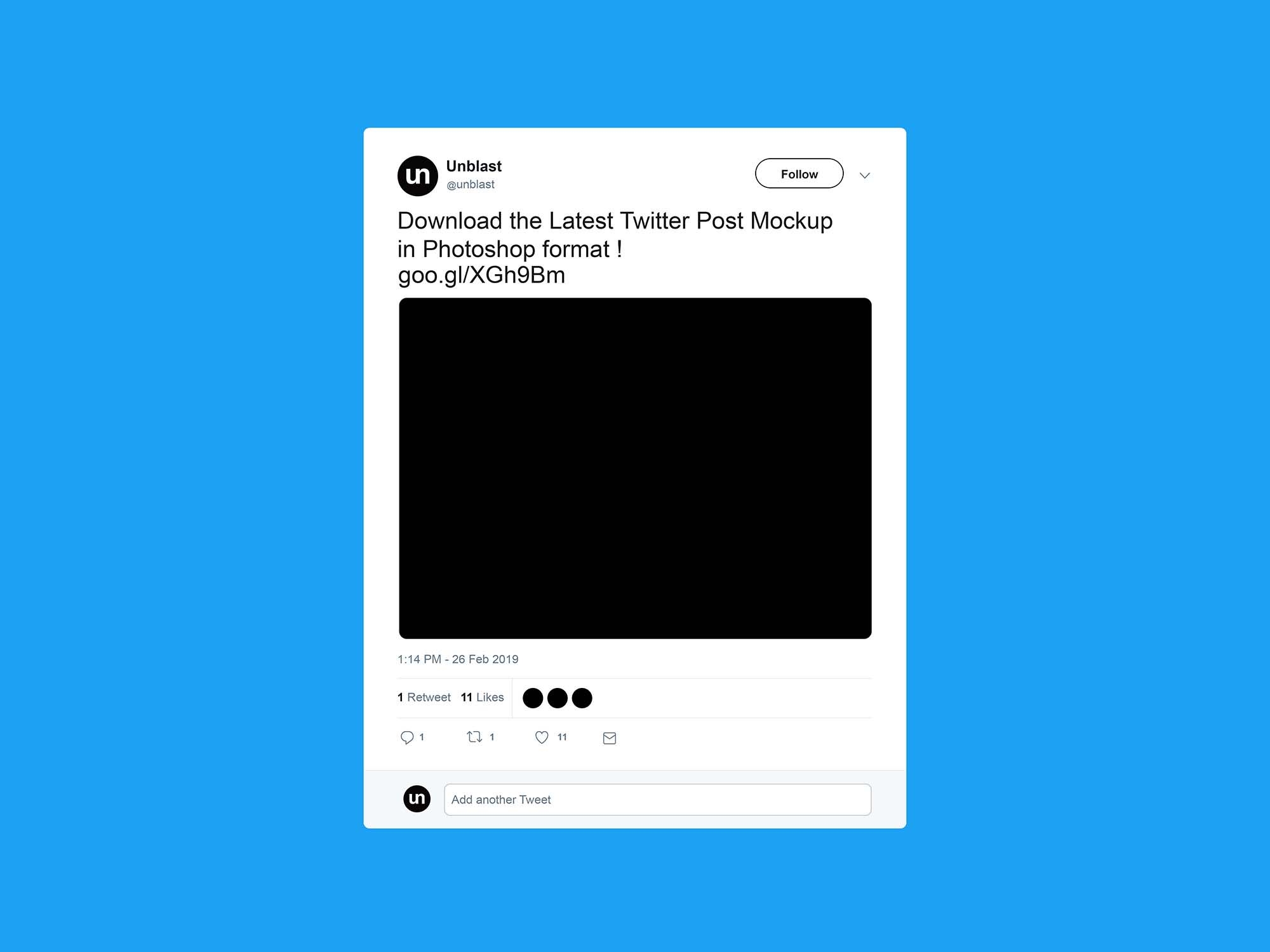 Twitter Template Rare Blank
