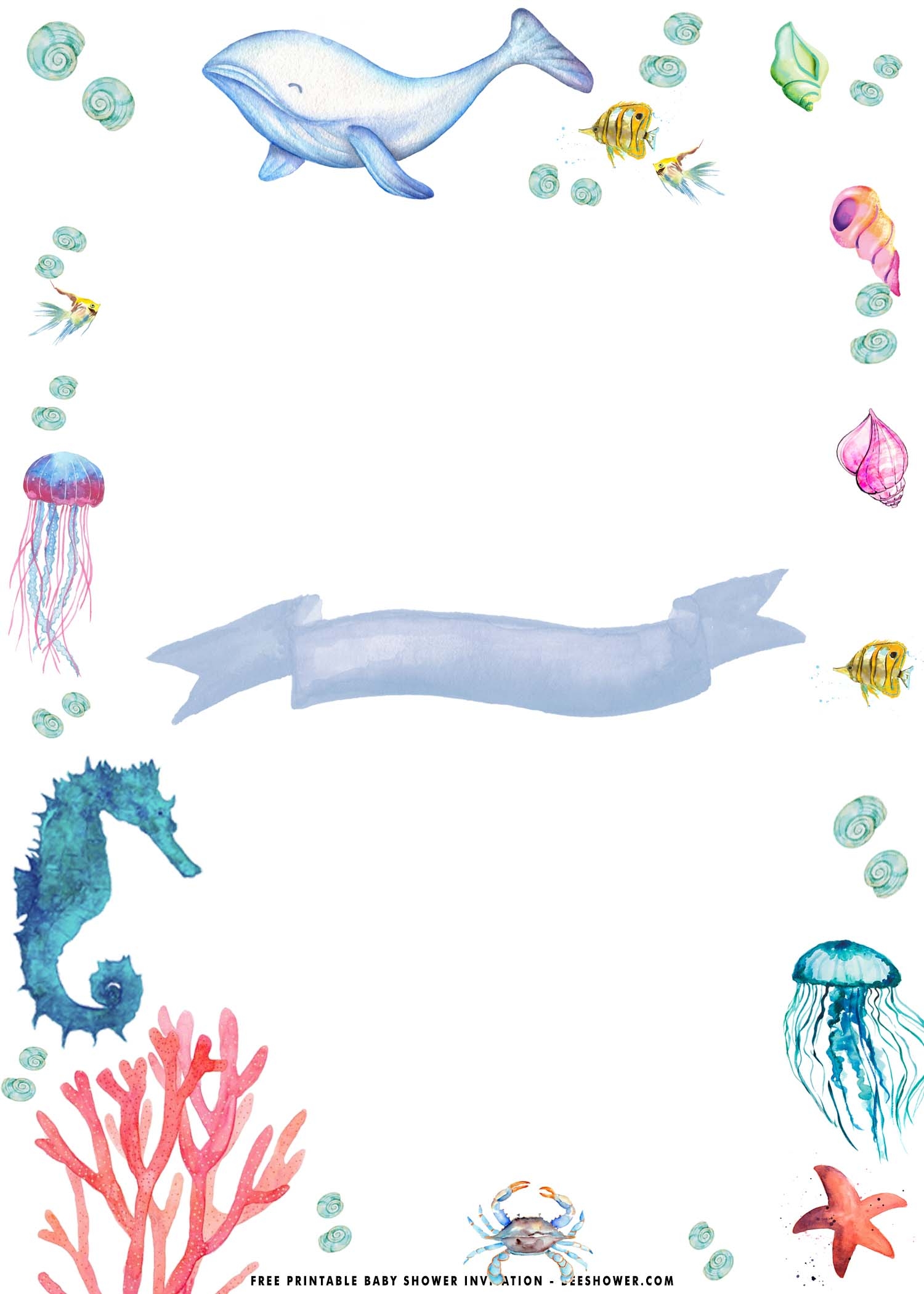 Under The Sea Baby Shower Invitation Free Templates 2025 Www Under The Sea Baby Shower Invitation Free Templates 2025 Www