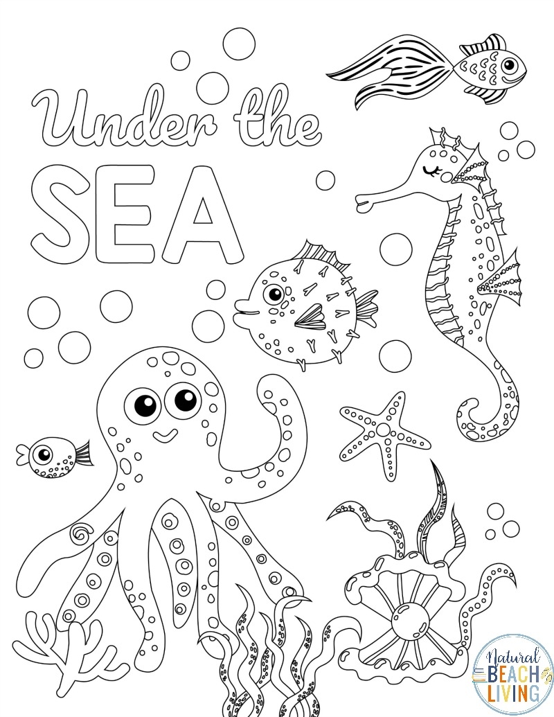 Under The Sea Printable Activities Ocean Theme Activities