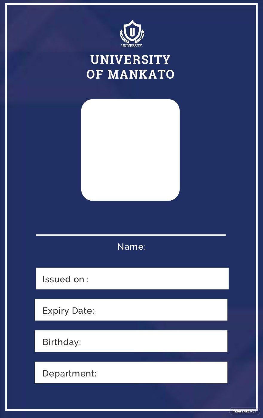 Blank Printable Id Template