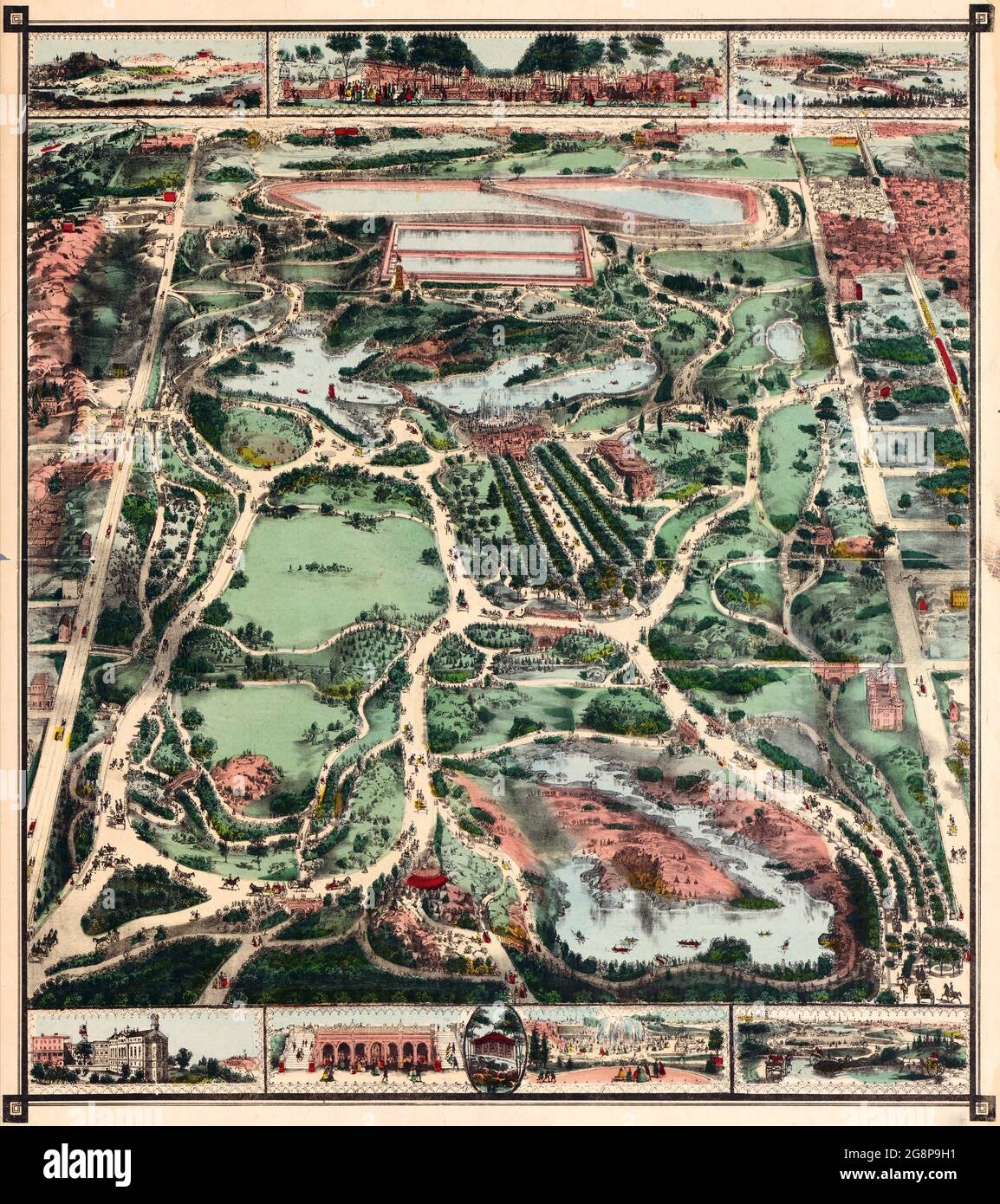 Vintage Map Of Central Park Hi res Stock Photography And Images Vintage Map Of Central Park Hi res Stock Photography And Images