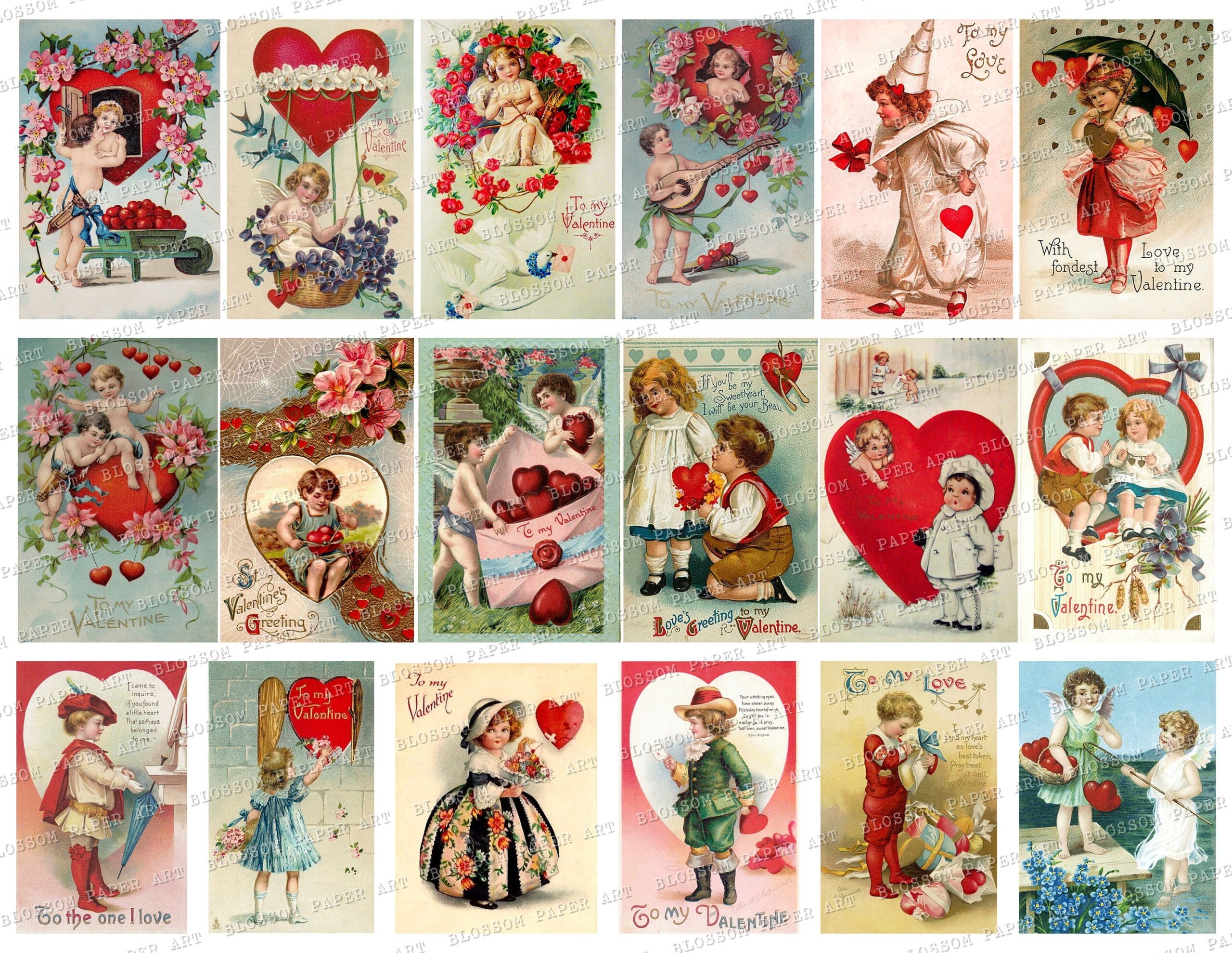 Free Printable Vintage Valentines
