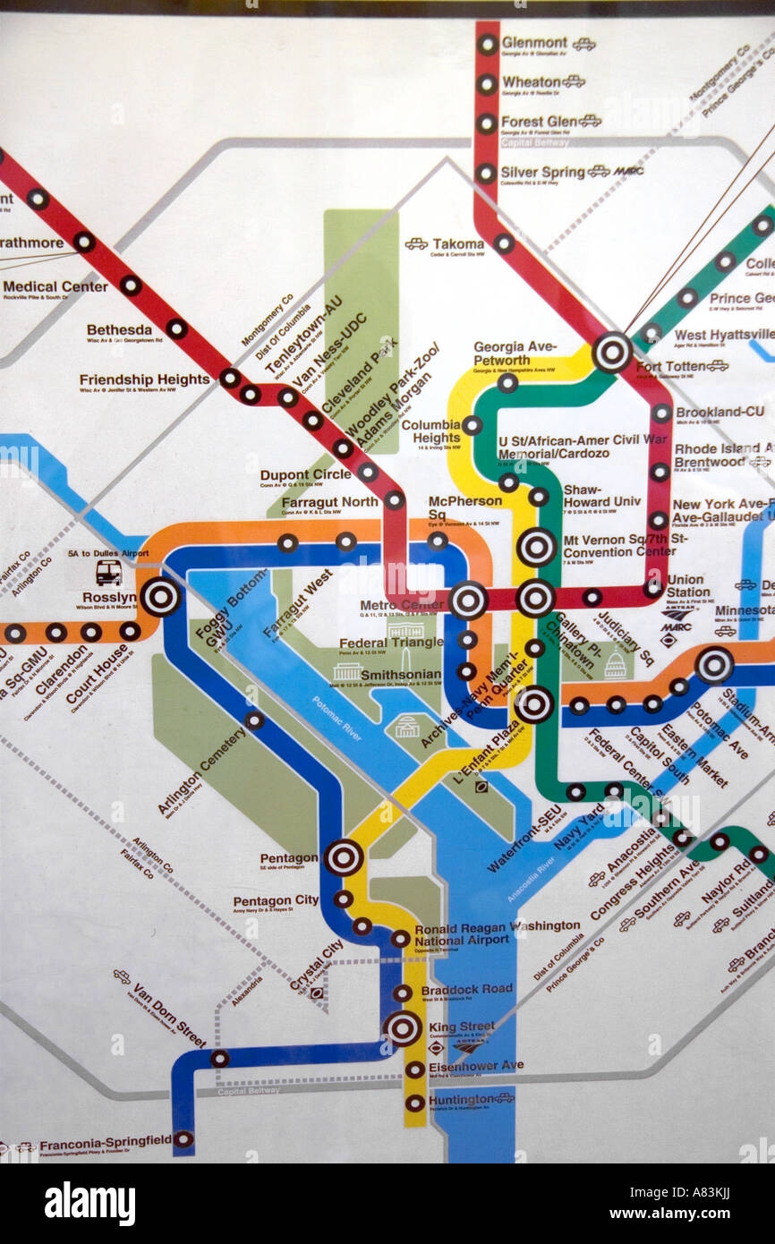 Washington Dc Metro Map Printable