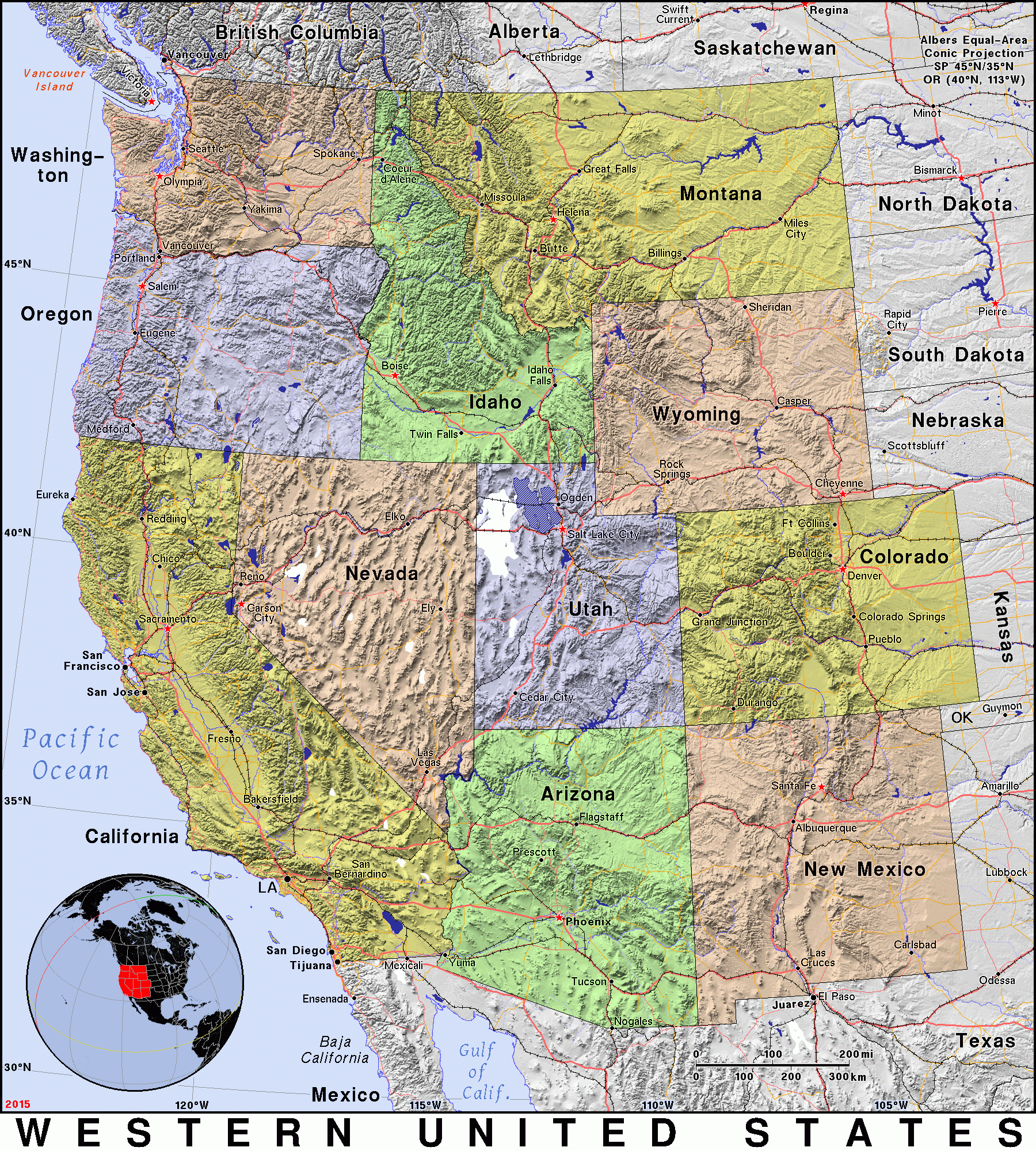 Western United States Public Domain Maps By PAT The Free Open