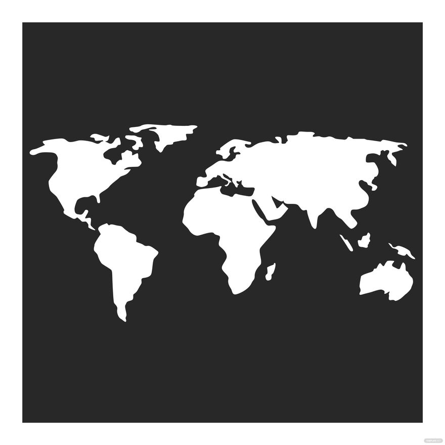 White World Map Vector In Illustrator SVG JPG EPS PNG Download Template