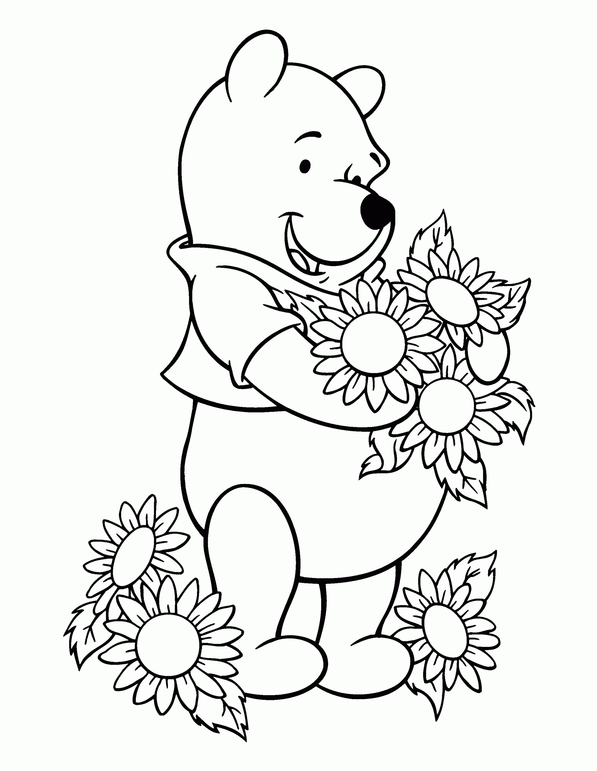 Winnie The Pooh Coloring Pages Printable Coloring Pages FREE