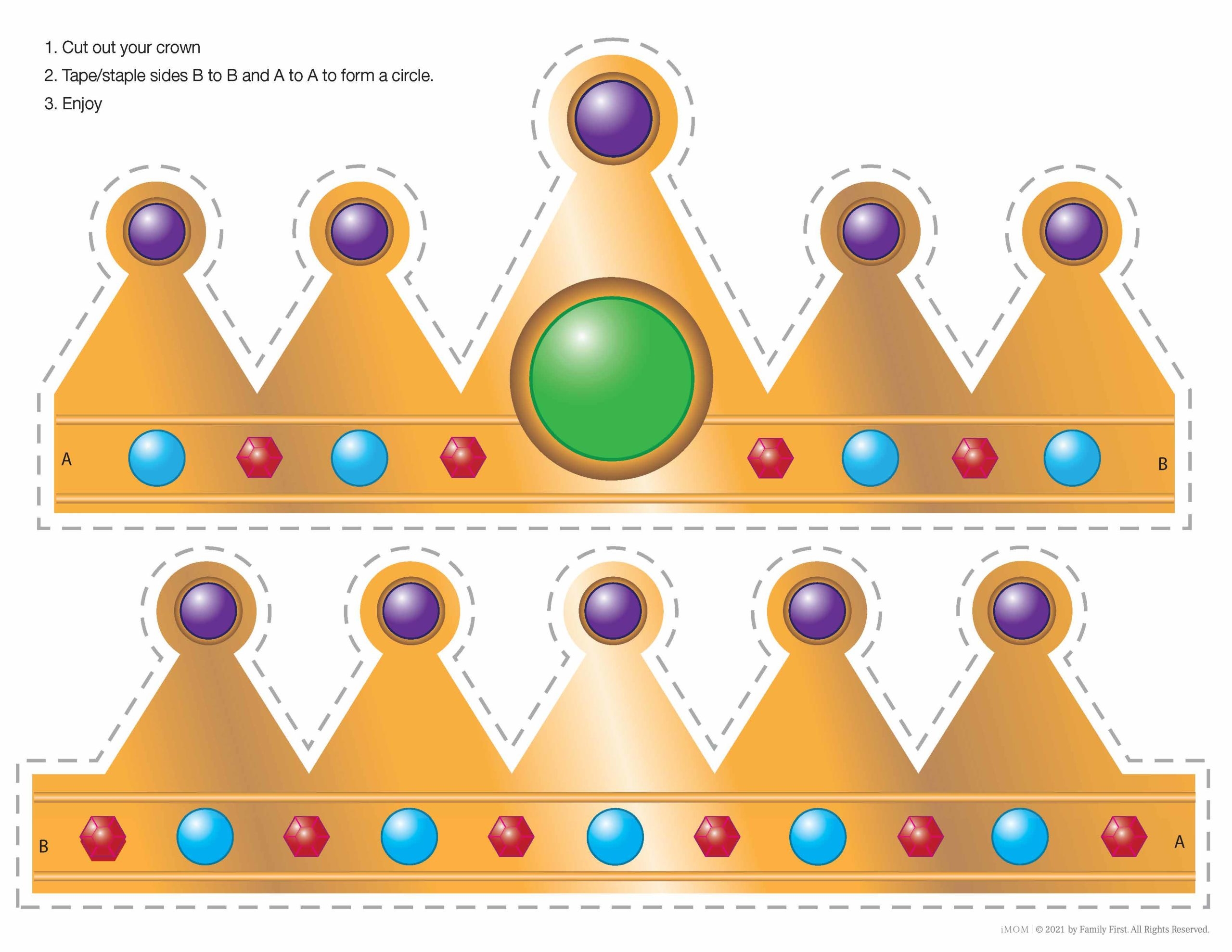 Free Printable Crown Template