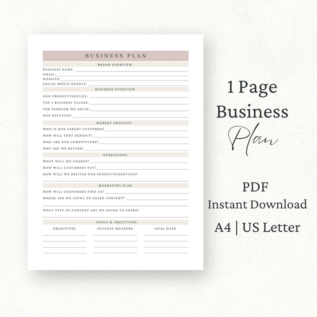 Free Printable Business Plan Template Uk Free Printable Business Plan Template Uk